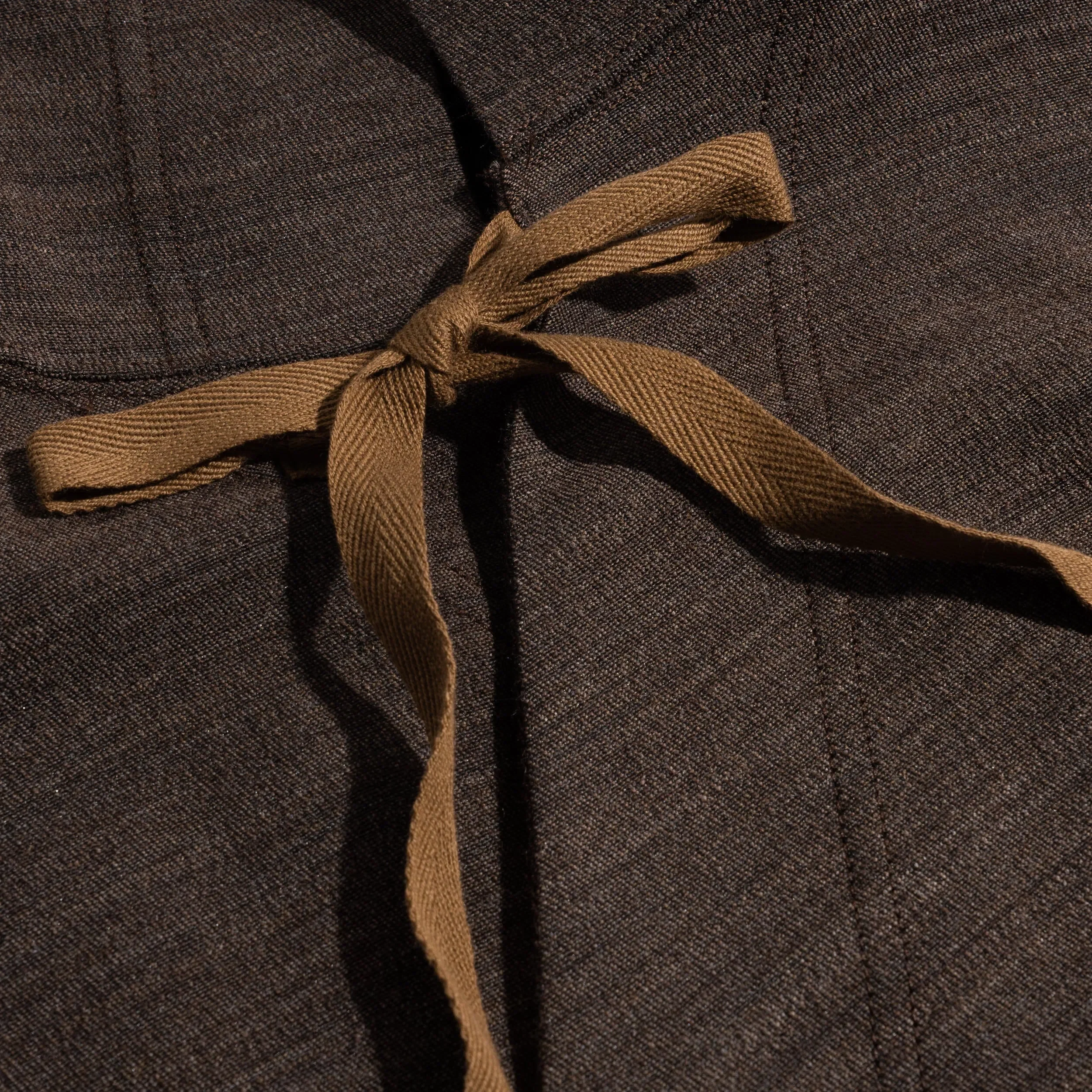 Engineered Garments EG Knit Wrap Vest Tri Blend Jersey Knit Brown 25F1B038