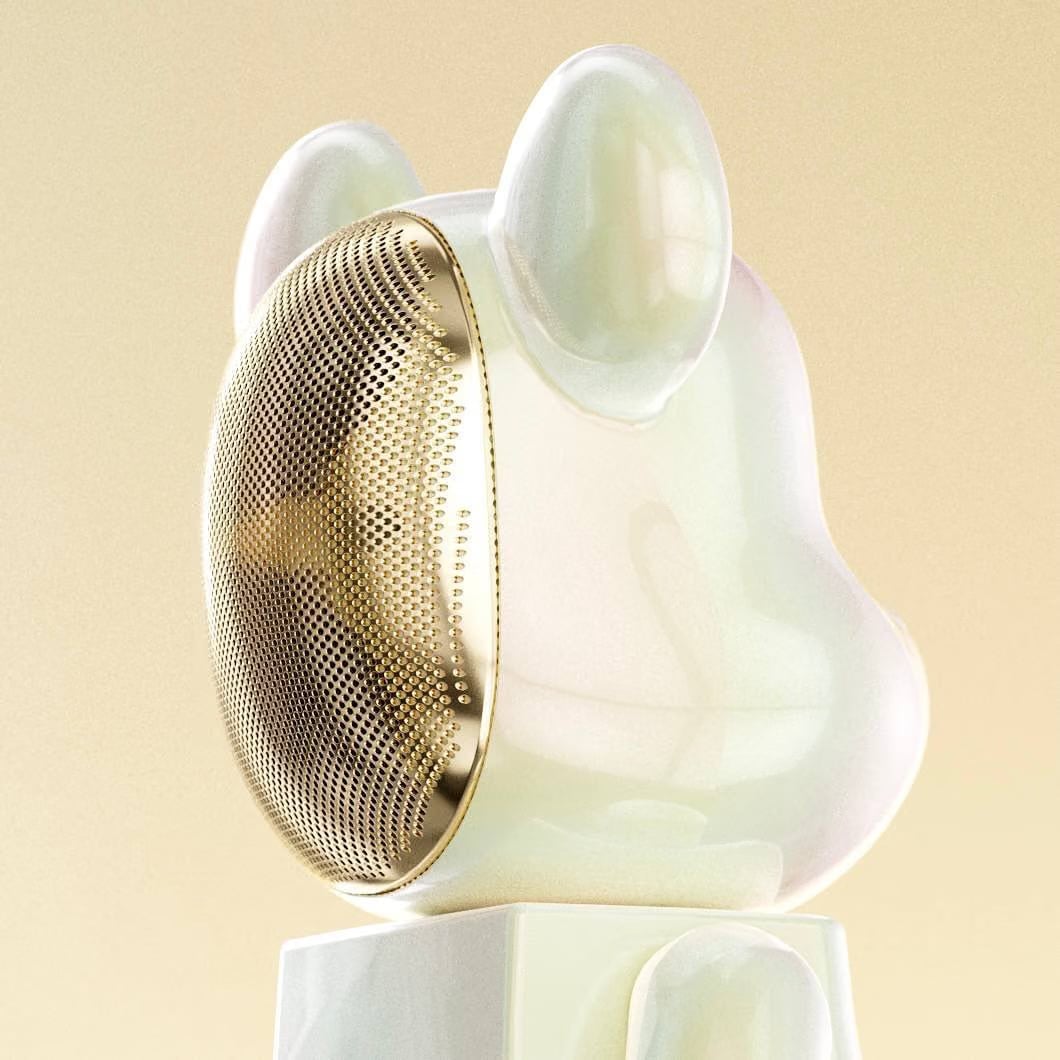 MEDICOM TOY Be@rbrick AUDIO 400% Portable Speaker Pearl Mirage