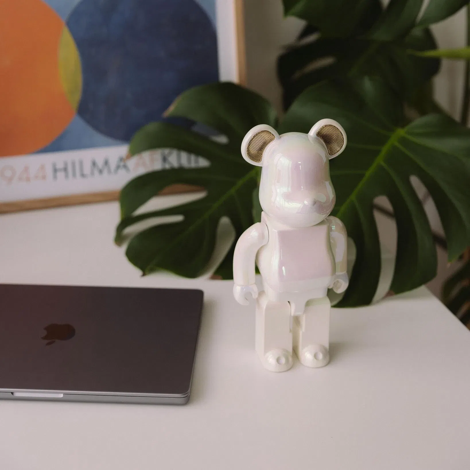 MEDICOM TOY Be@rbrick AUDIO 400% Portable Speaker Pearl Mirage