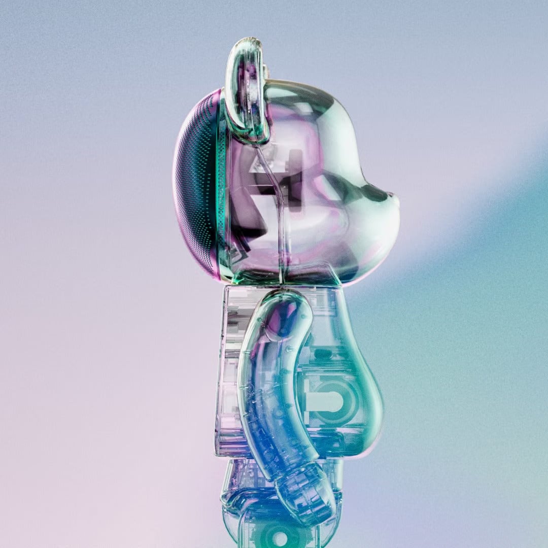 MEDICOM TOY Be@rbrick AUDIO 400% Portable Speaker Crystal Halo