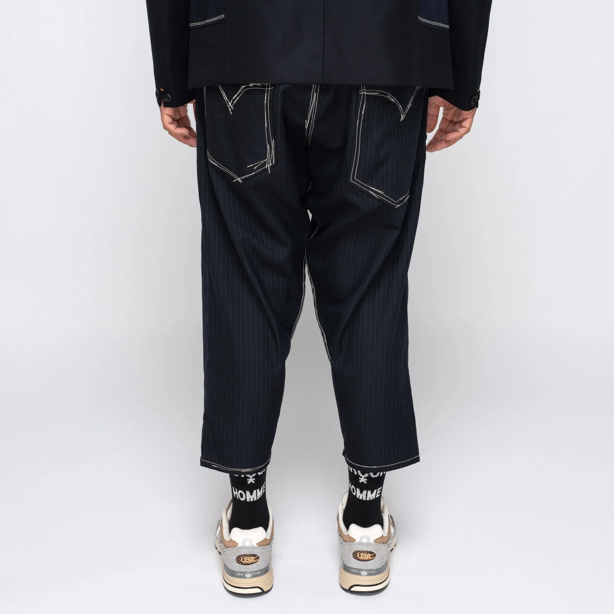 Junya Watanabe x Levi's Pinstripe Wool Pants Navy/Grey WN-P205-051
