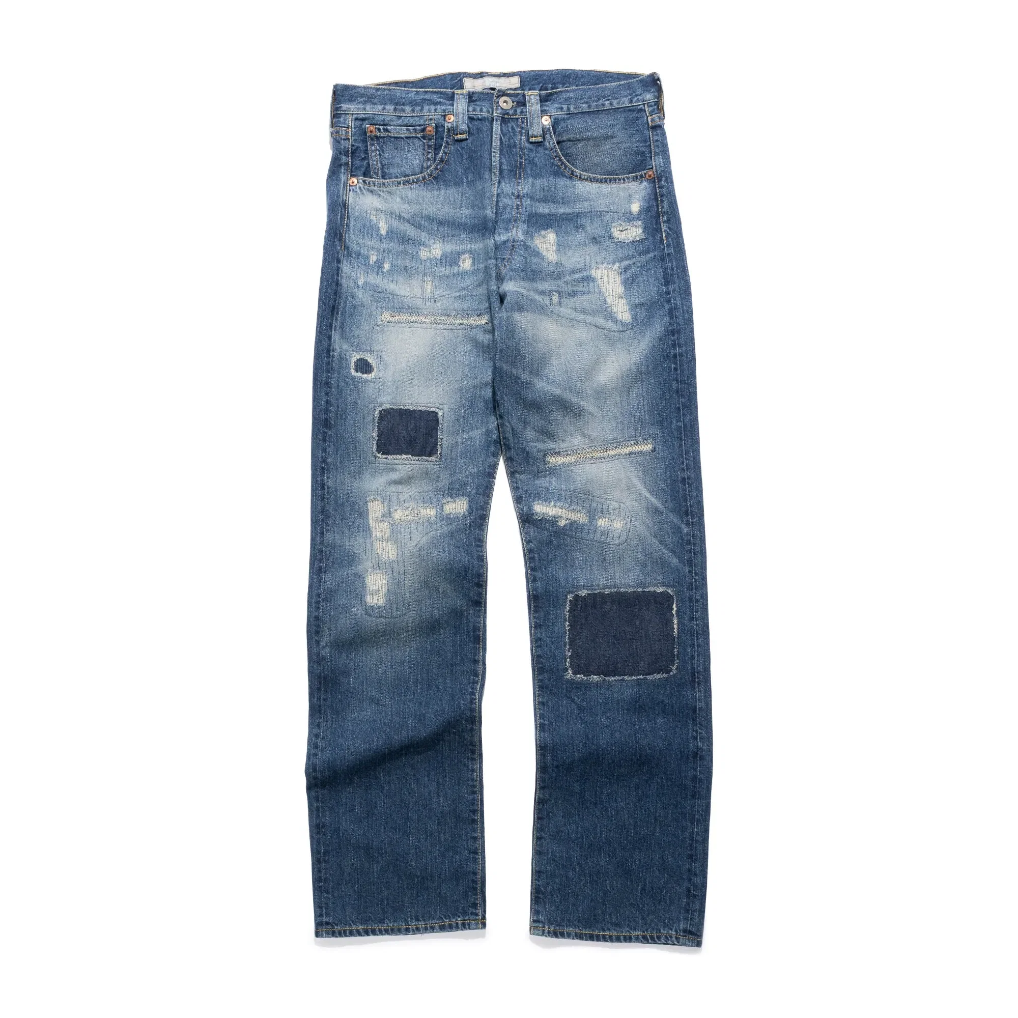 Junya Watanabe Patchwork Denim Jeans Blue WN-P013-051
