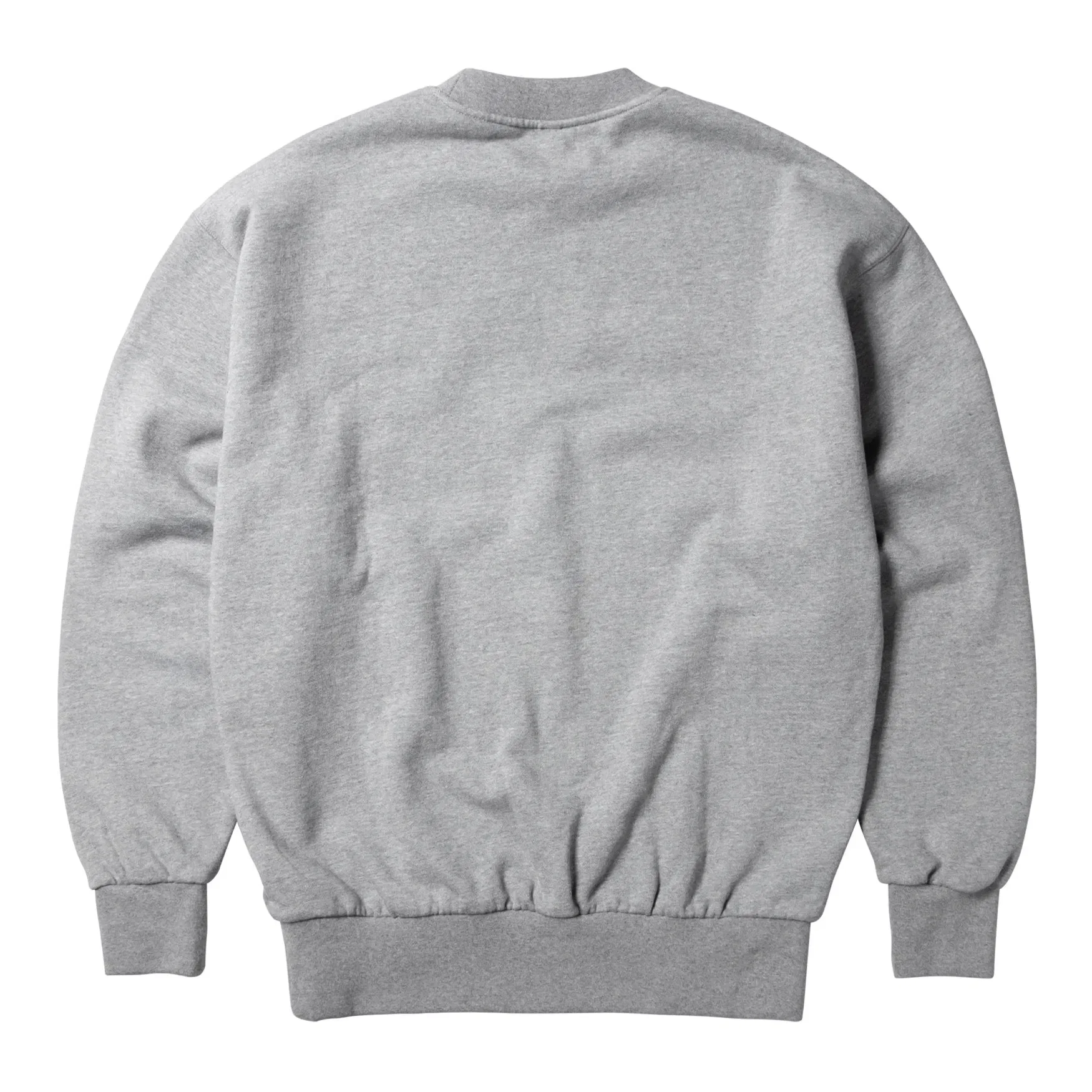 NO PROBLEMO NP Zip Crewneck Sweatshirt Grey Marl NPAR20010