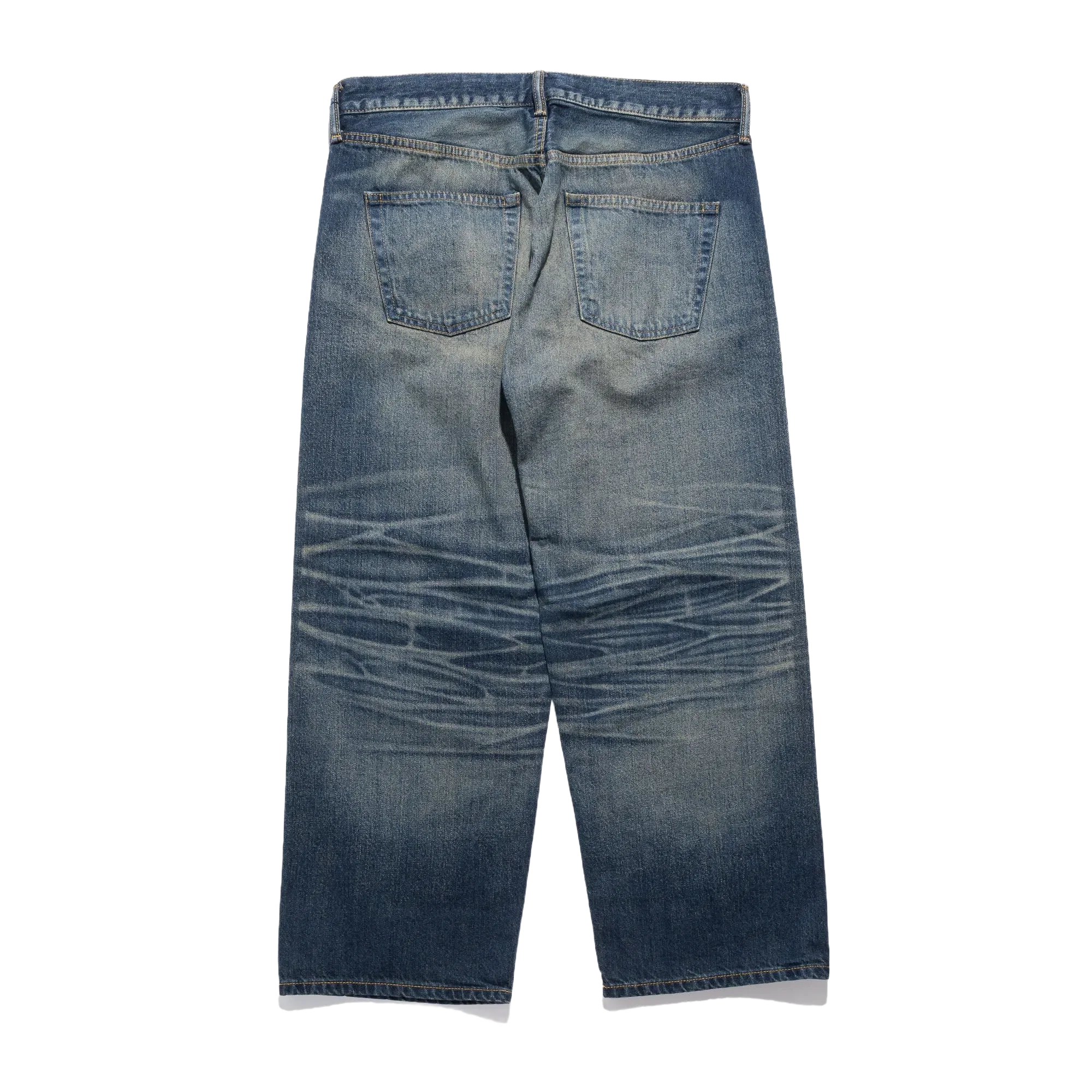 Junya Watanabe JWM Cropped Jeans Vintage Wash Blue WO-P020-051-2