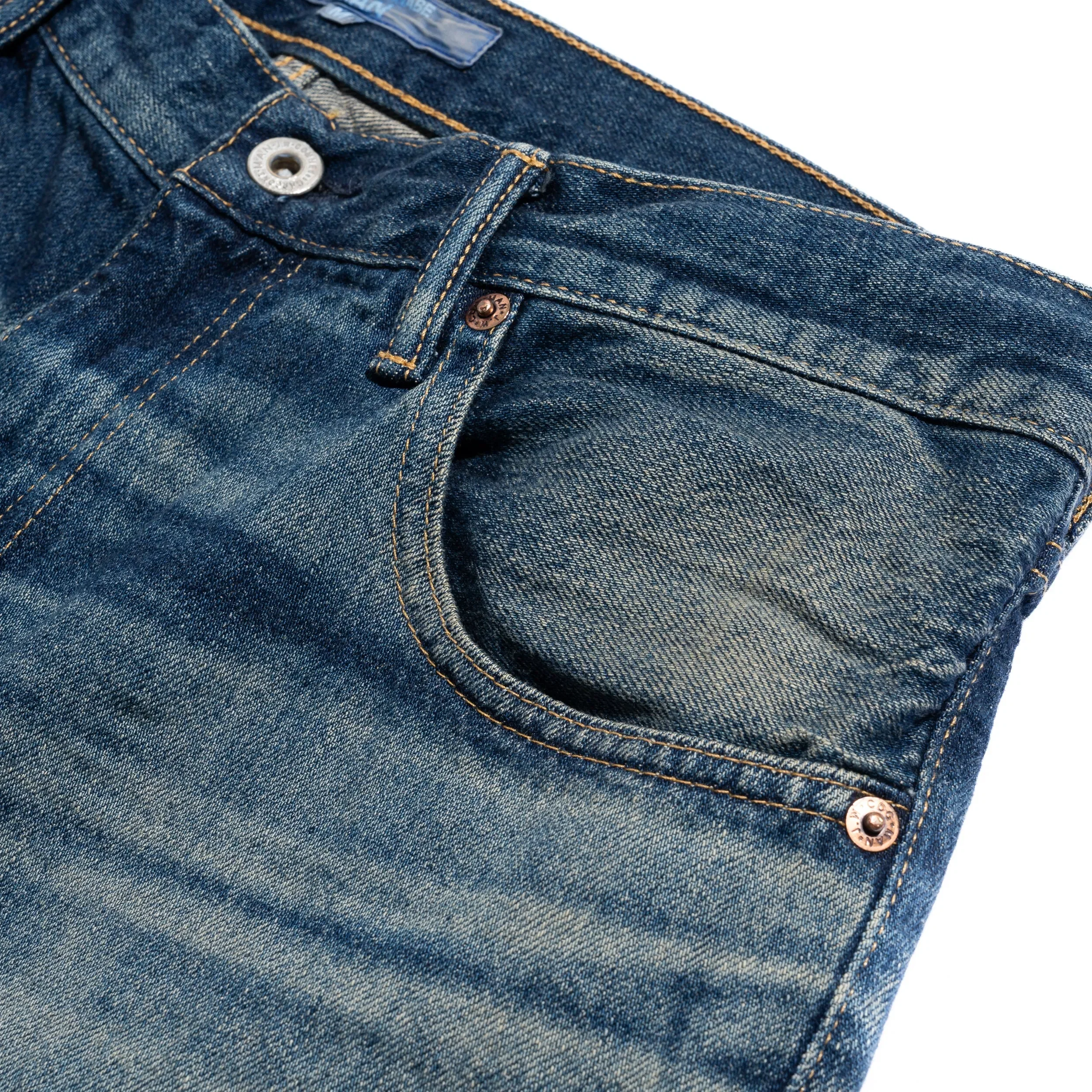 Junya Watanabe JWM Cropped Jeans Vintage Wash Blue WO-P020-051-2