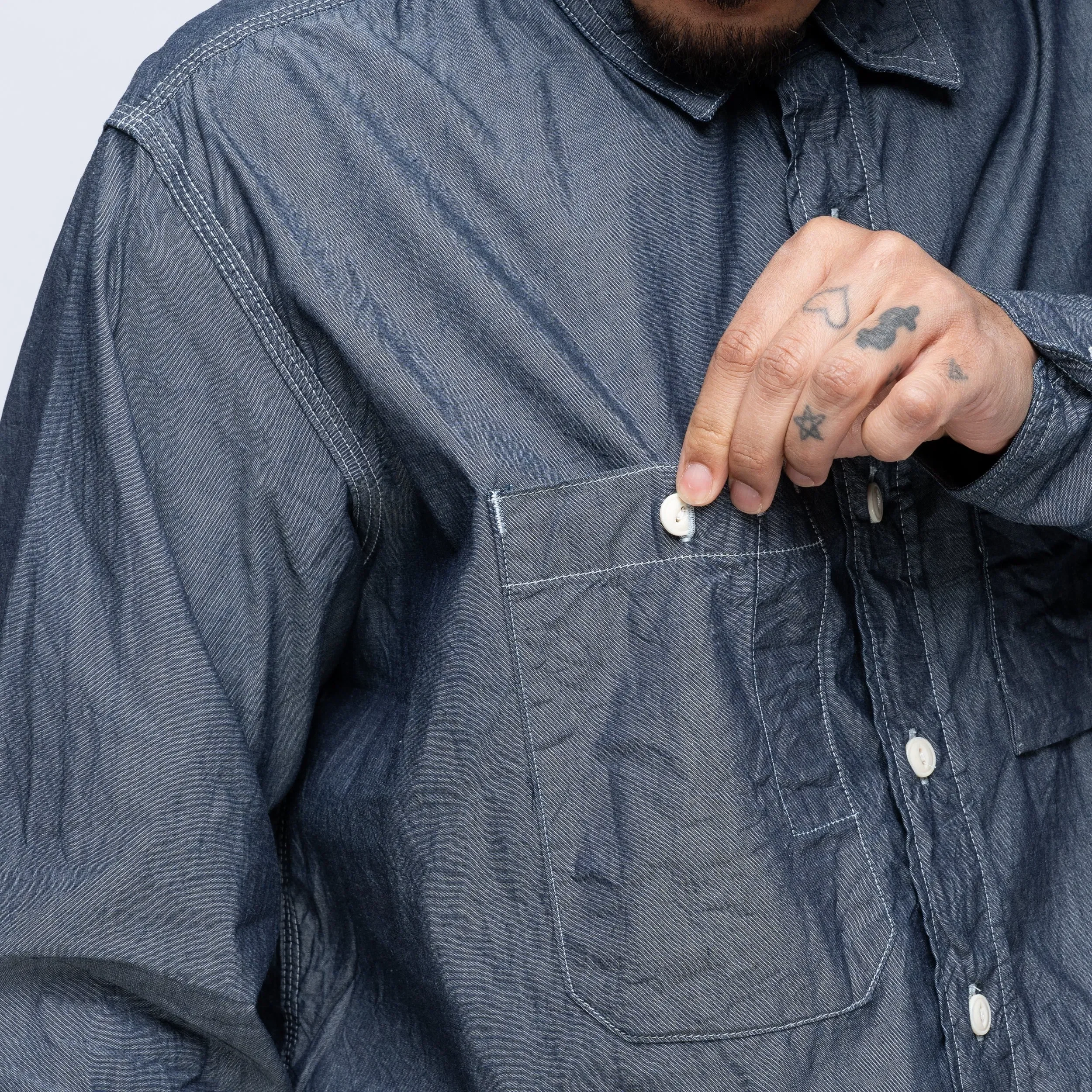 Engineered Garments EG Work Shirt Indigo 25S1A007