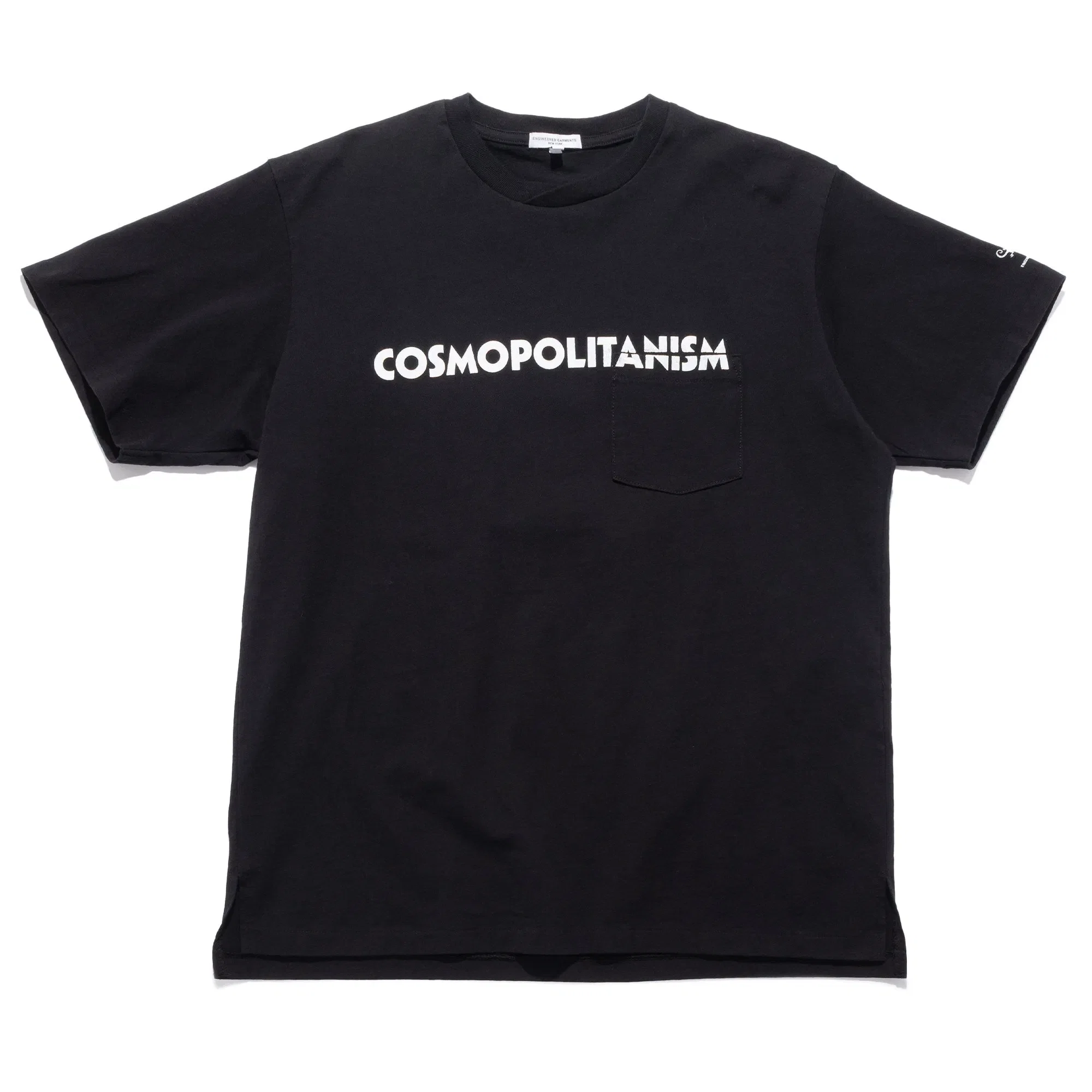 Engineered Garments EG Printed Cross Crewneck Tee Black 25S1H010