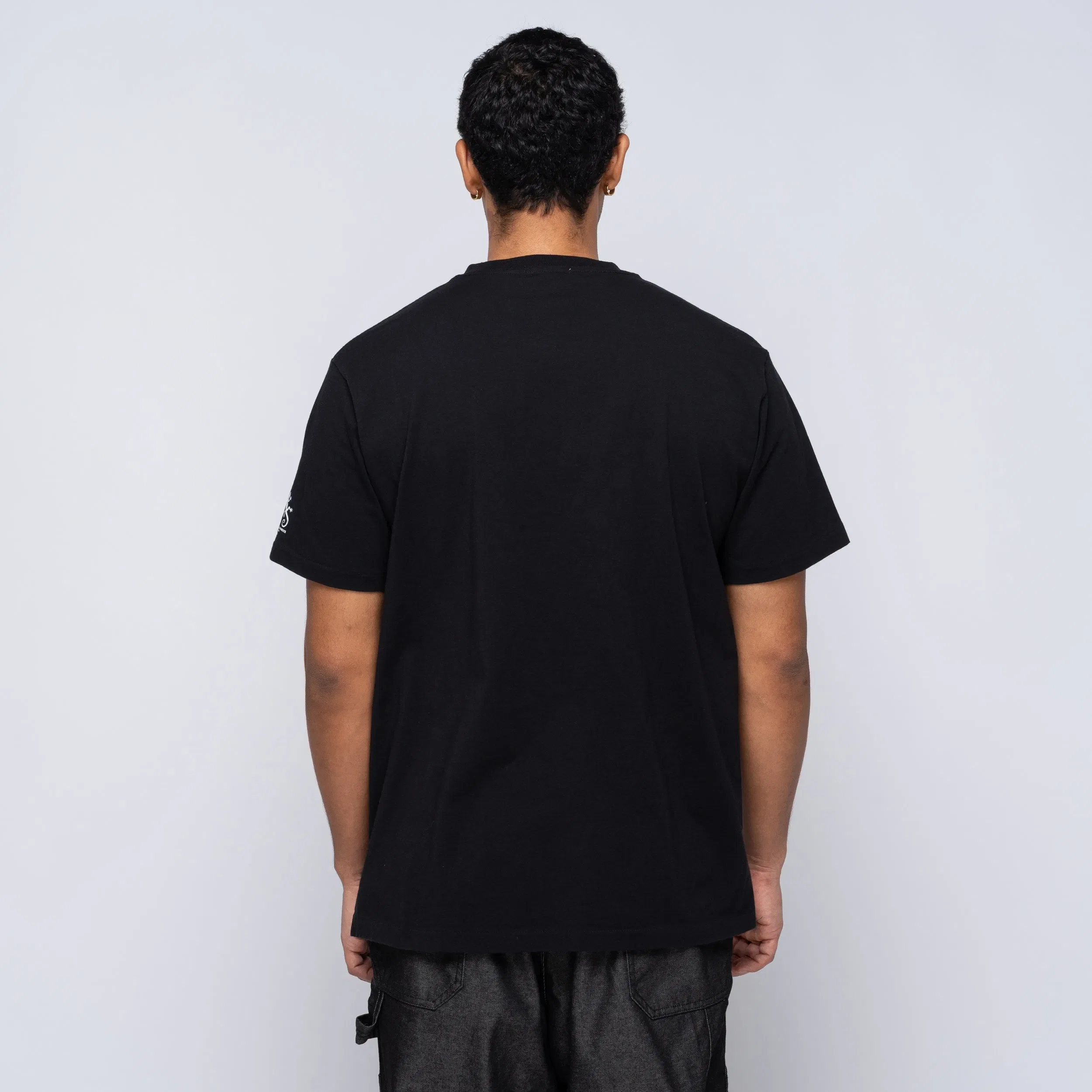 Engineered Garments EG Printed Cross Crewneck Tee Black 25S1H010