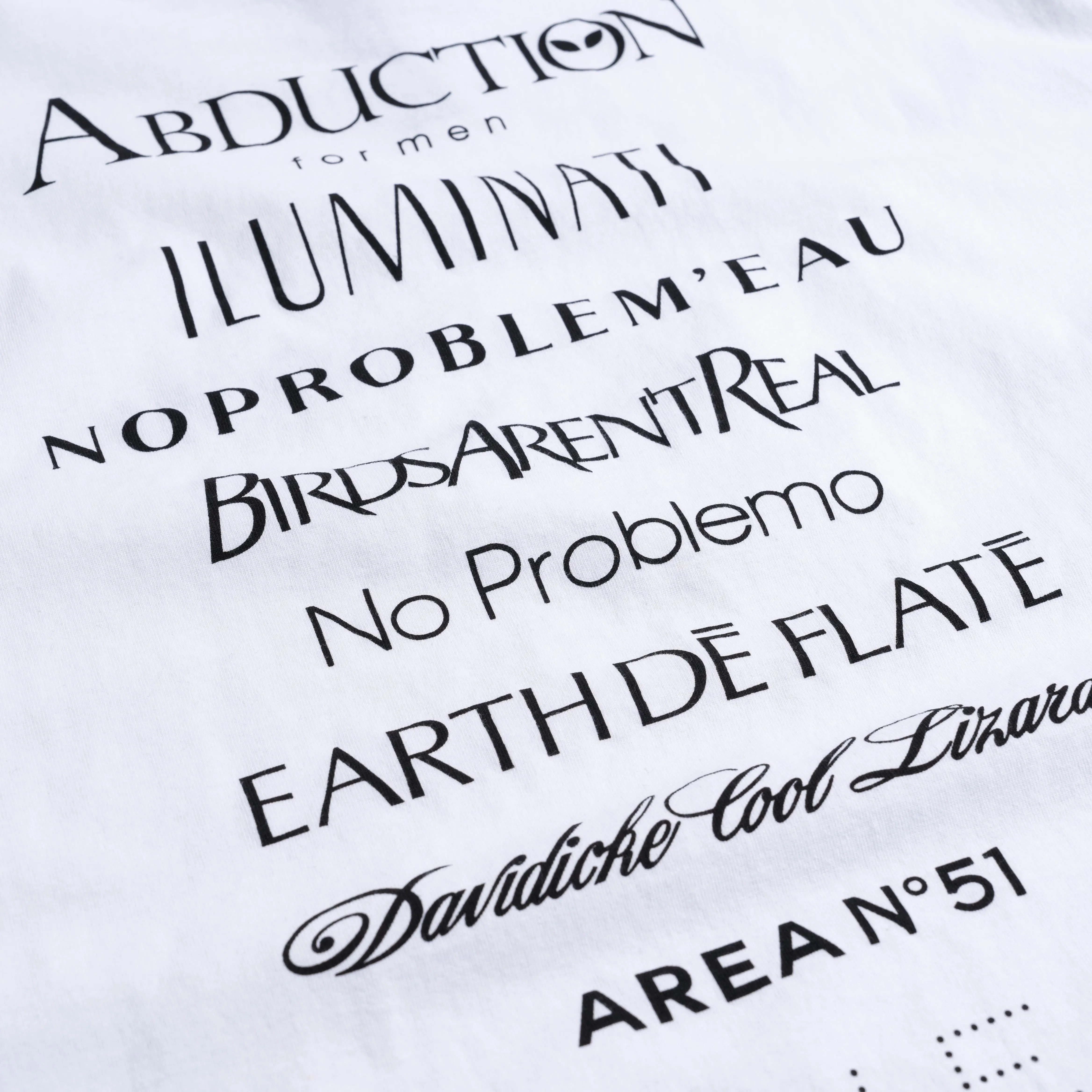NO PROBLEMO Eau De Problemo Tee White NP60005