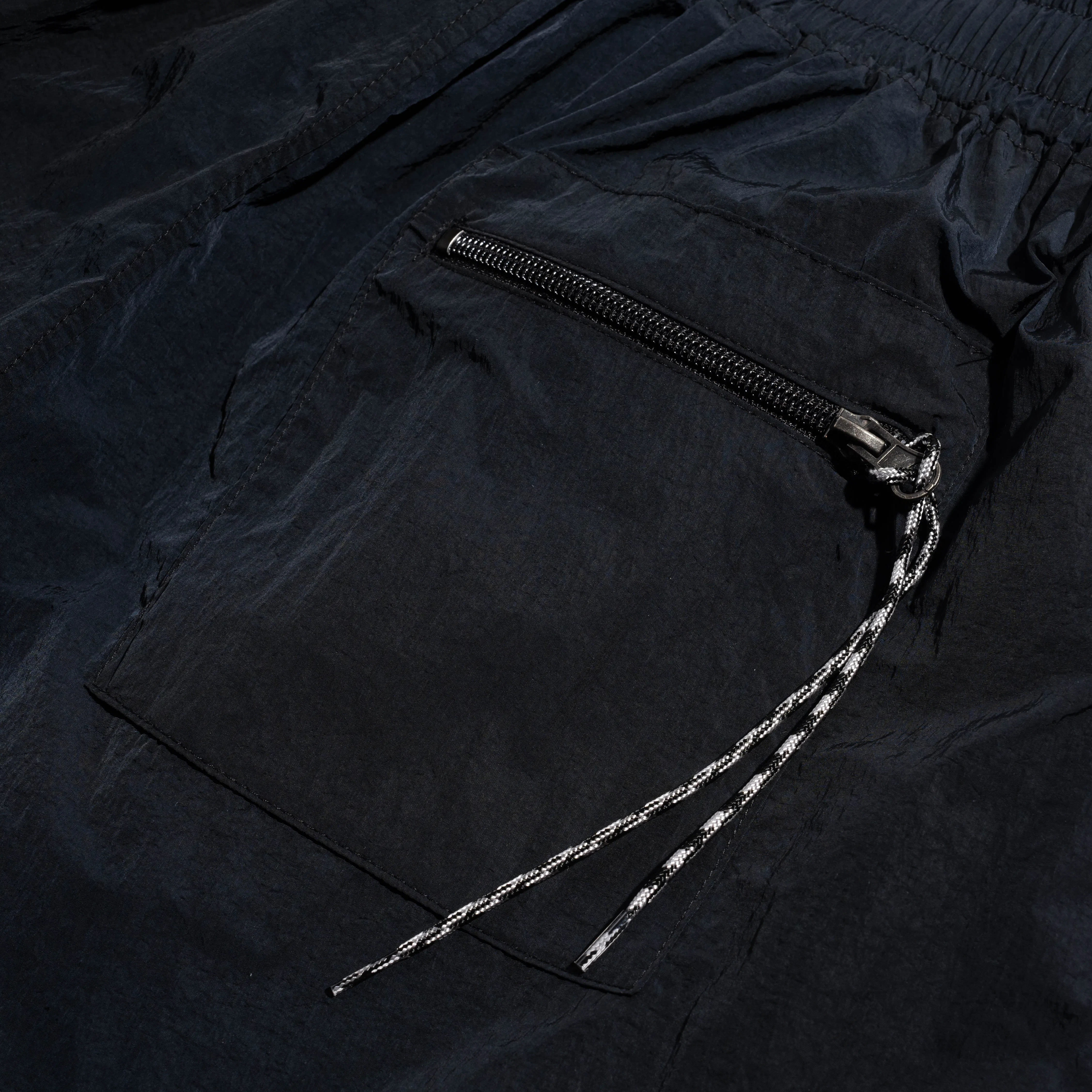NO PROBLEMO Nylon Track Pants Black NP30700