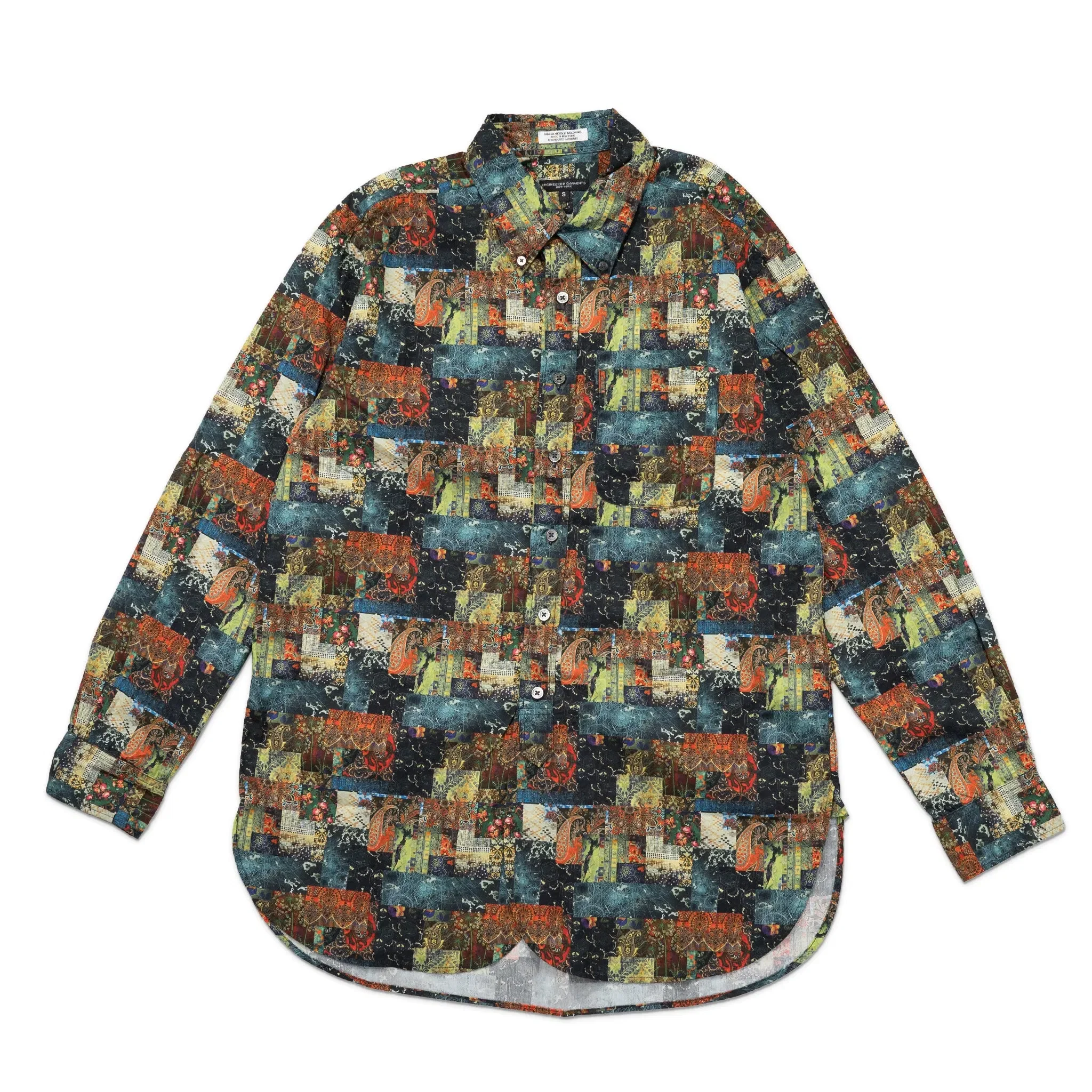 Engineered Garments 19 Century BD Shirt 22F1A001 Multi Color Patchwork