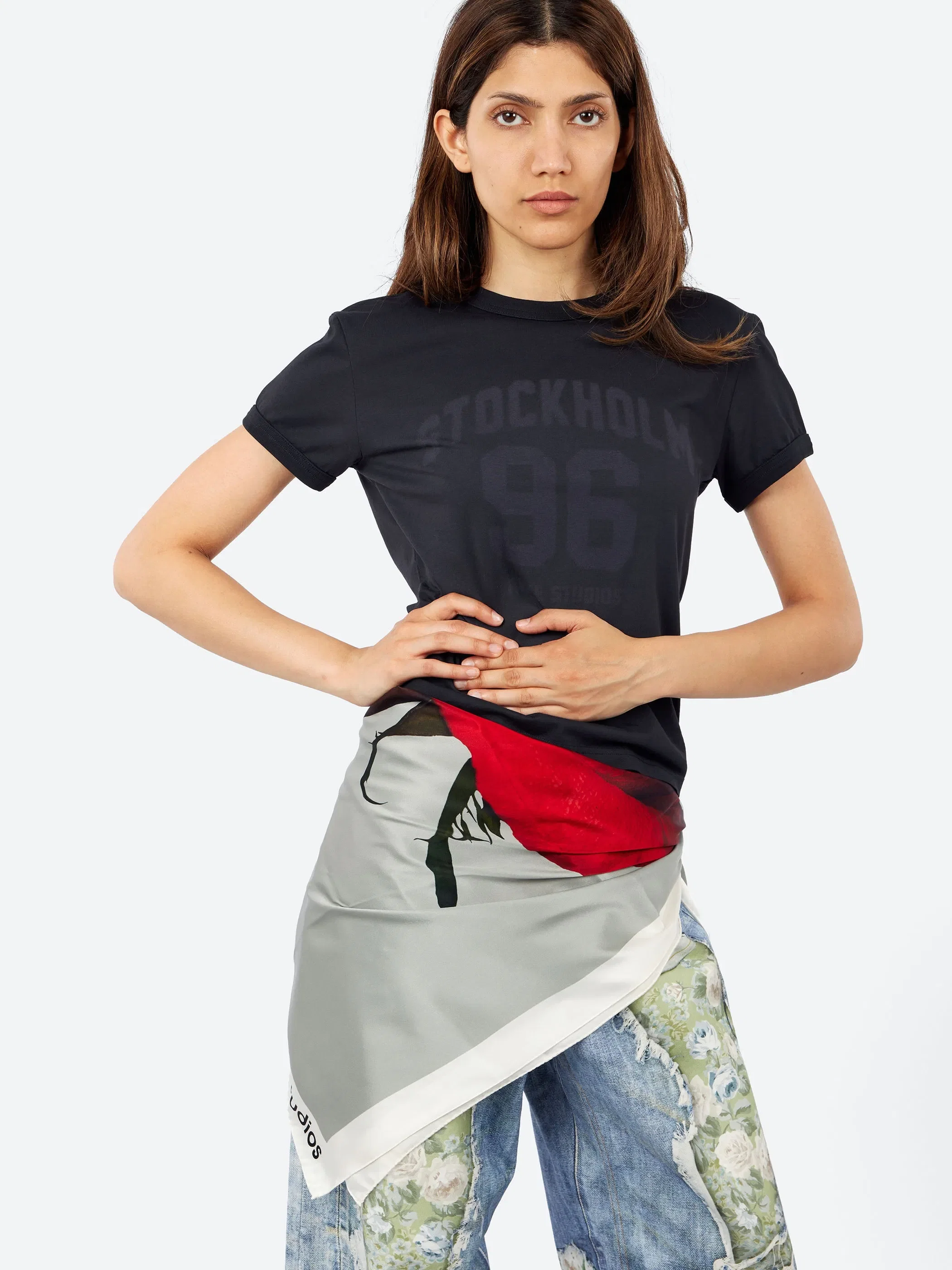 Acne Studios Square Silk Scarf