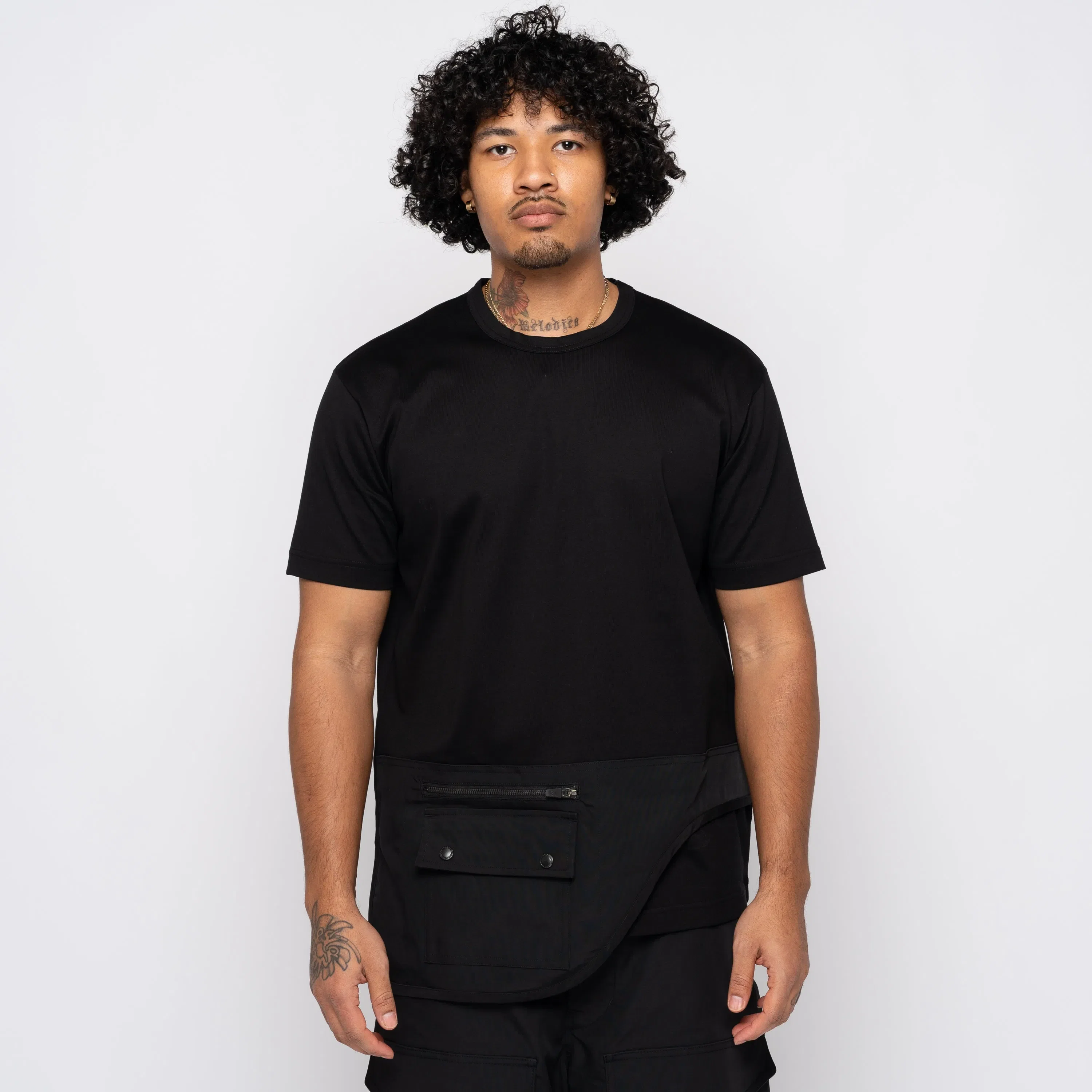 Junya Watanabe JW MAN Pocket Utility Tee Black WM-T001-051
