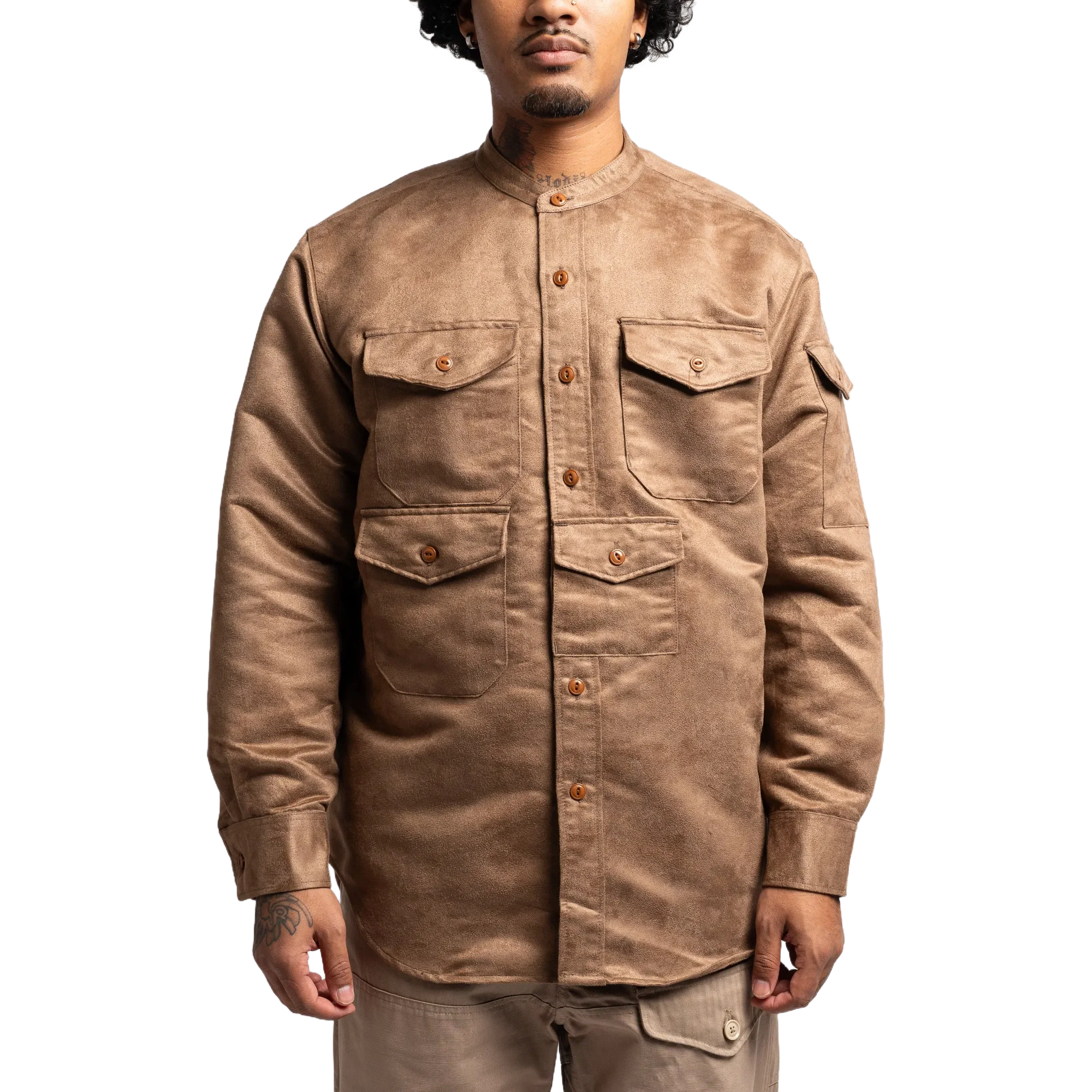 Engineered Garments EG North Western Shirt 23F1A025 Khaki
