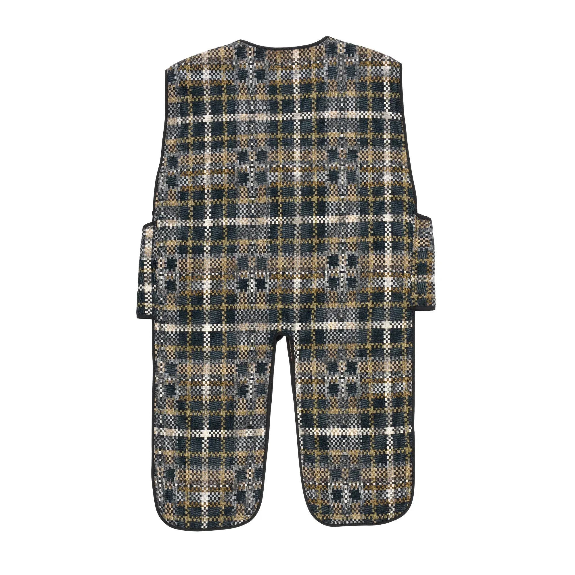 Engineered Garments EG Liner Vest 23F1C011 Black/Tan Cotton Acrylic Old Plaid