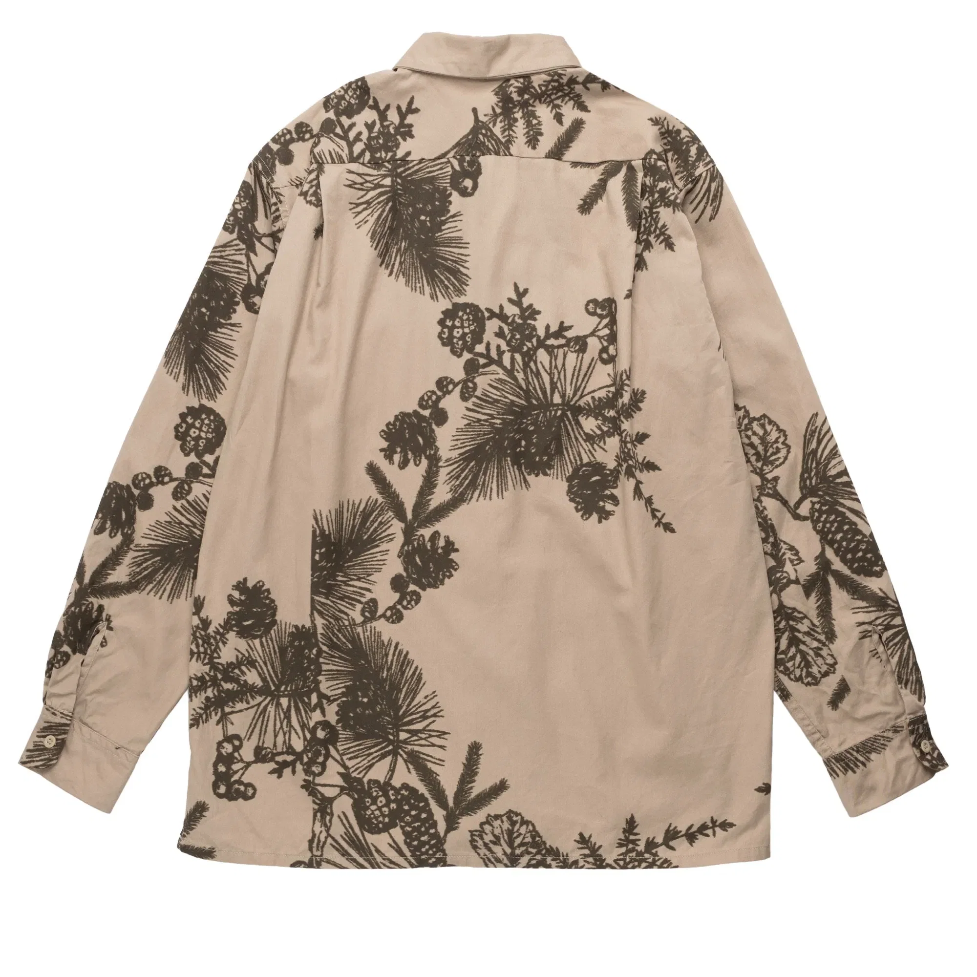 Engineered Garments EG Classic Shirt 23F1A005 Khaki Pinecone Print