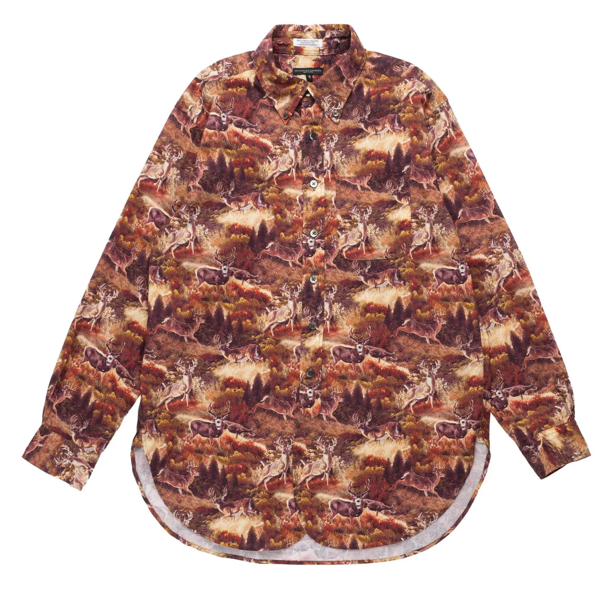 Engineered Garments EG 19 Century BD Shirt 23F1A001 Brown Deer Print