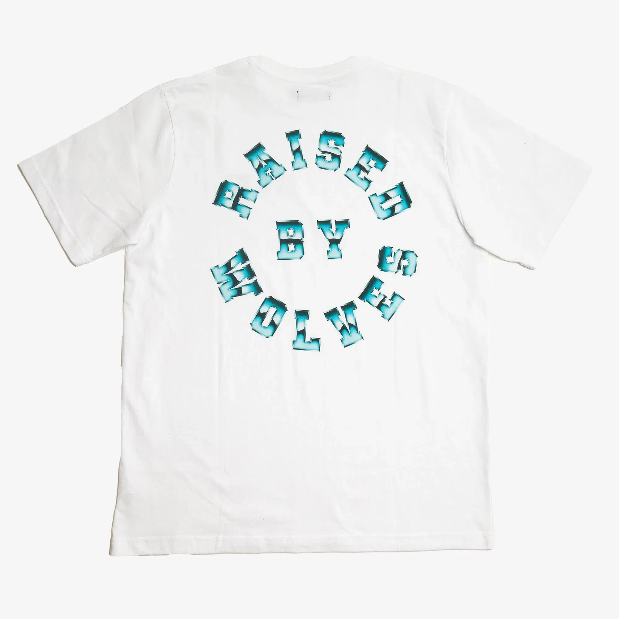 Raised By Wolves Chrome Wheel Tee White