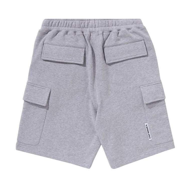 BAPE Ape Head Cargo Sweat Shorts Grey