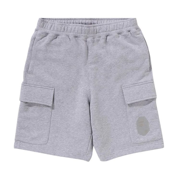 BAPE Ape Head Cargo Sweat Shorts Grey