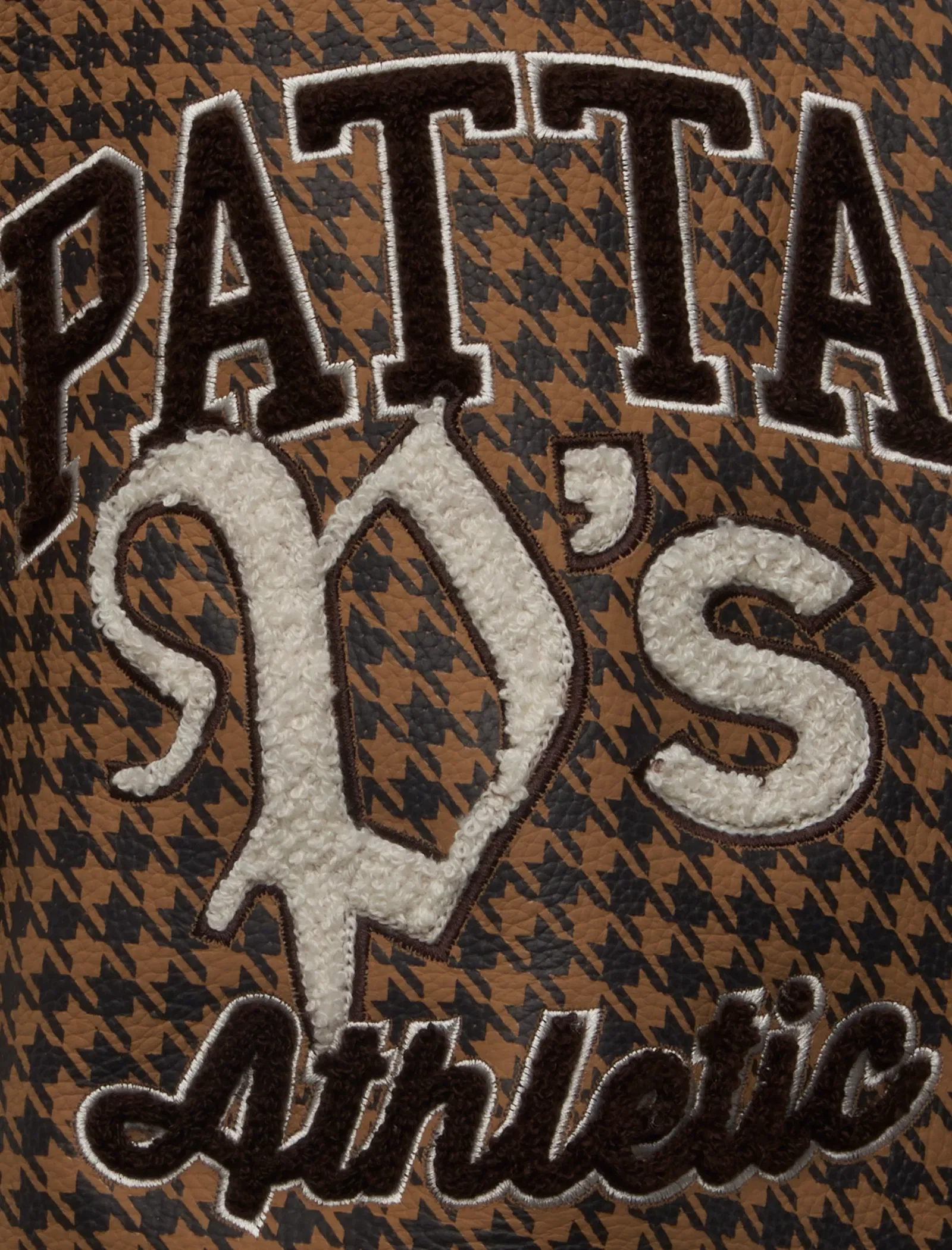 PATTA ATHLETIC P HOUNDSTOOTH VARSITY JACKET