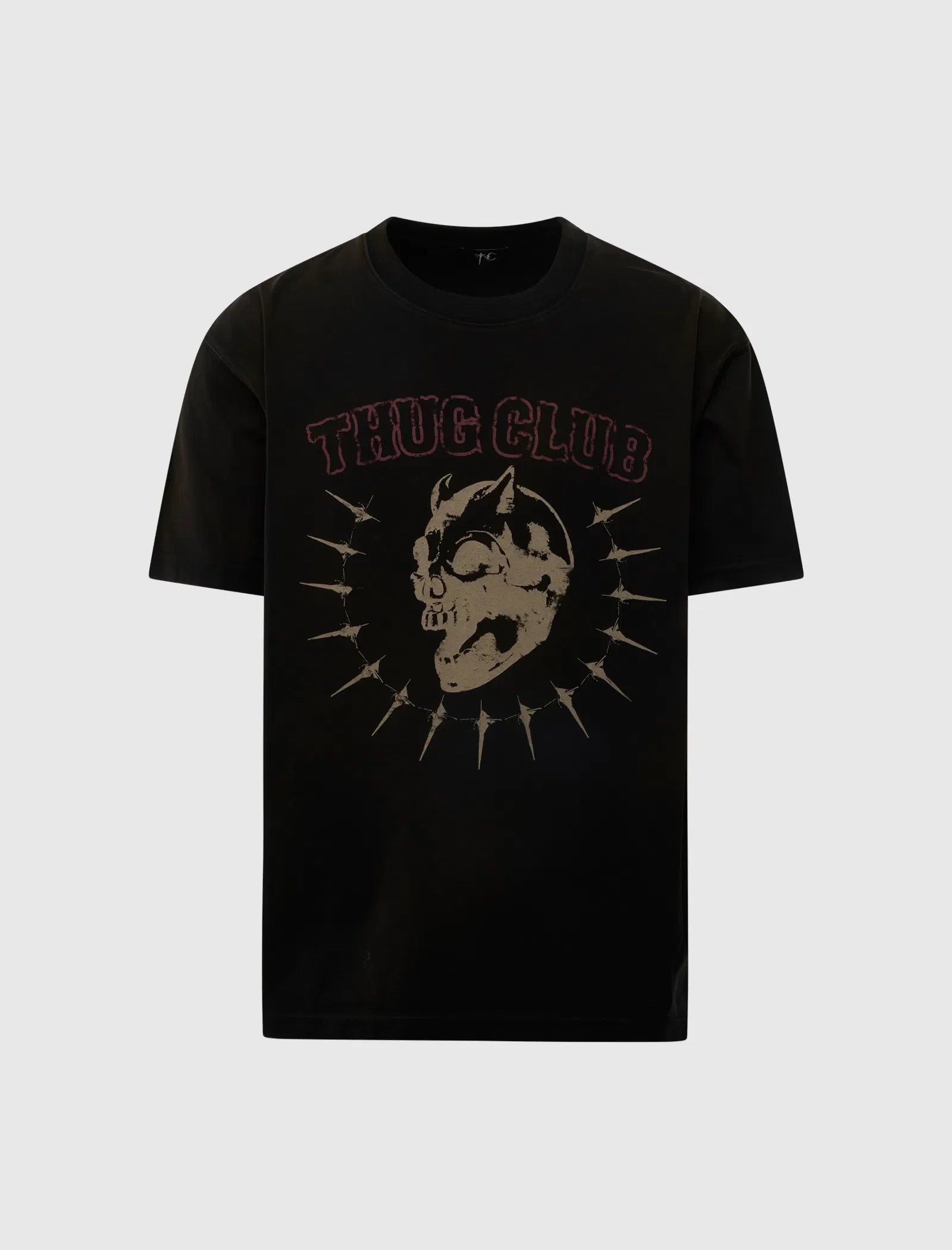 THUG CLUB VINTAGE RIDING SKULL T-SHIRT