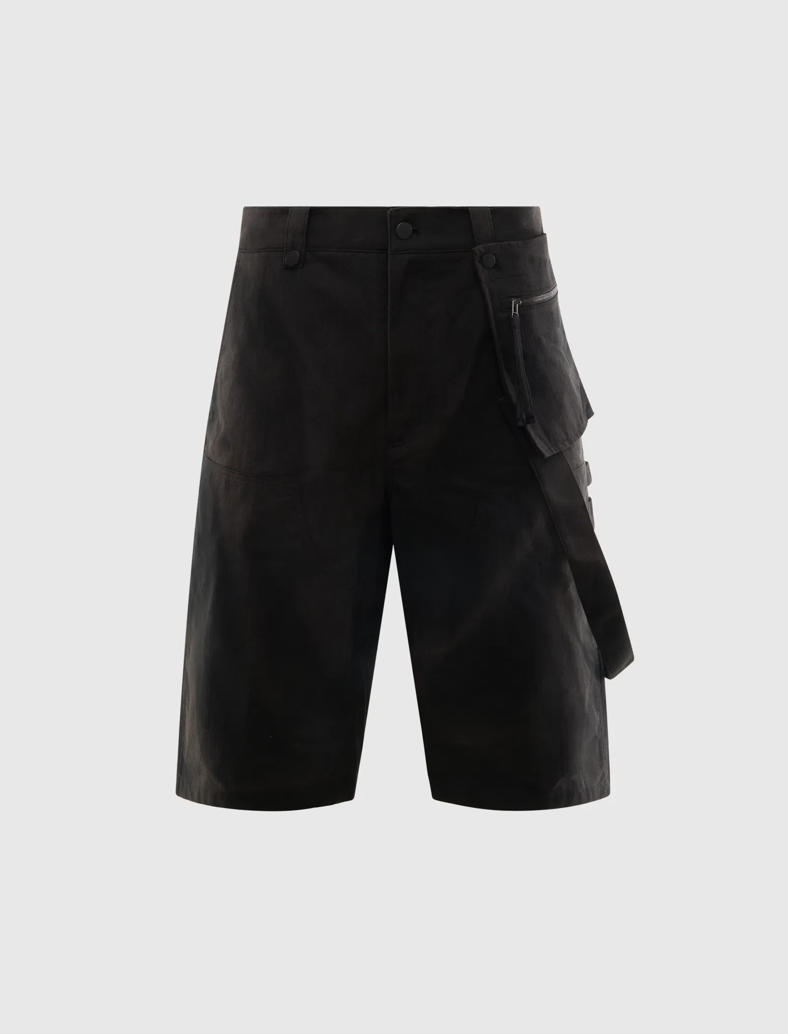 JiyongKim SUN-BLEACHED WORK HALF TROUSERS
