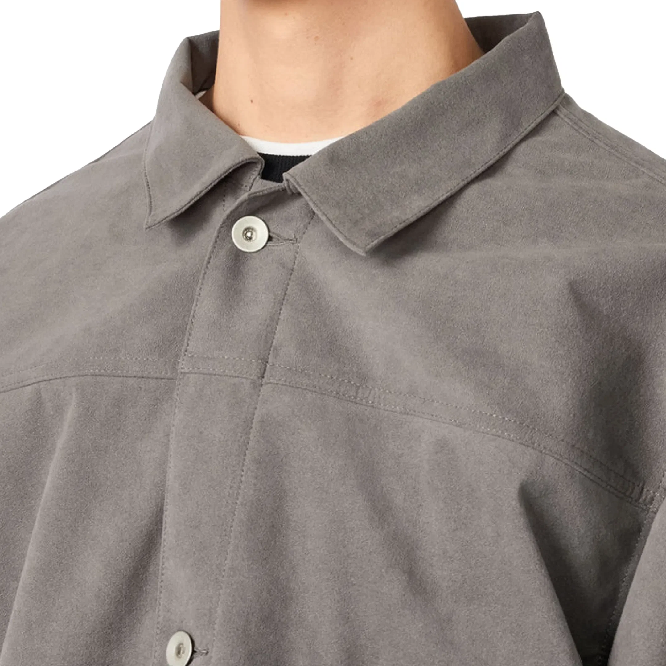 Nanamica Men's Ultrasuede Short Jacket Grey