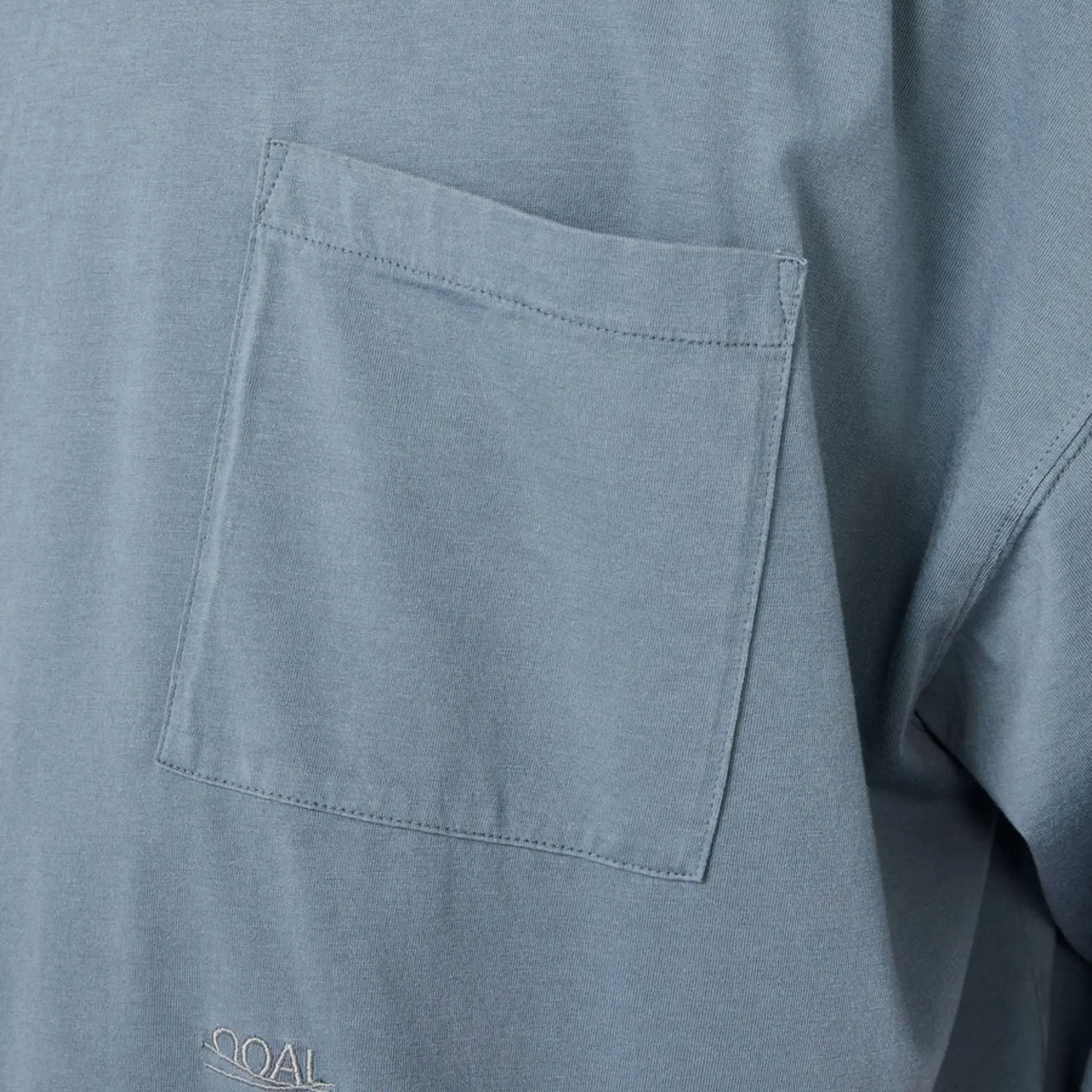 Nanamica Men's OOAL Pocket Tee Blue Grey