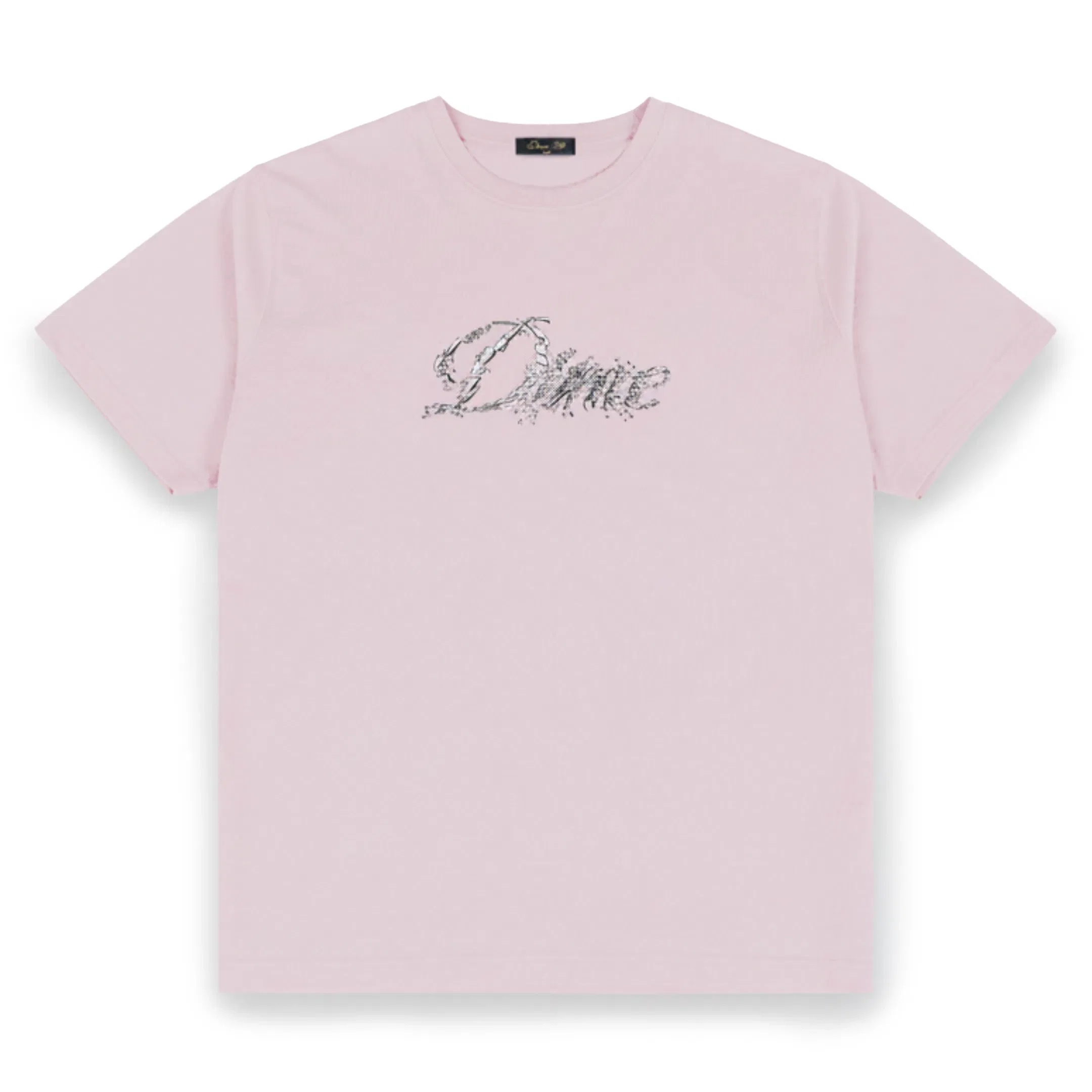 Dime Men's Cursive Smashed T-Shirt Pink