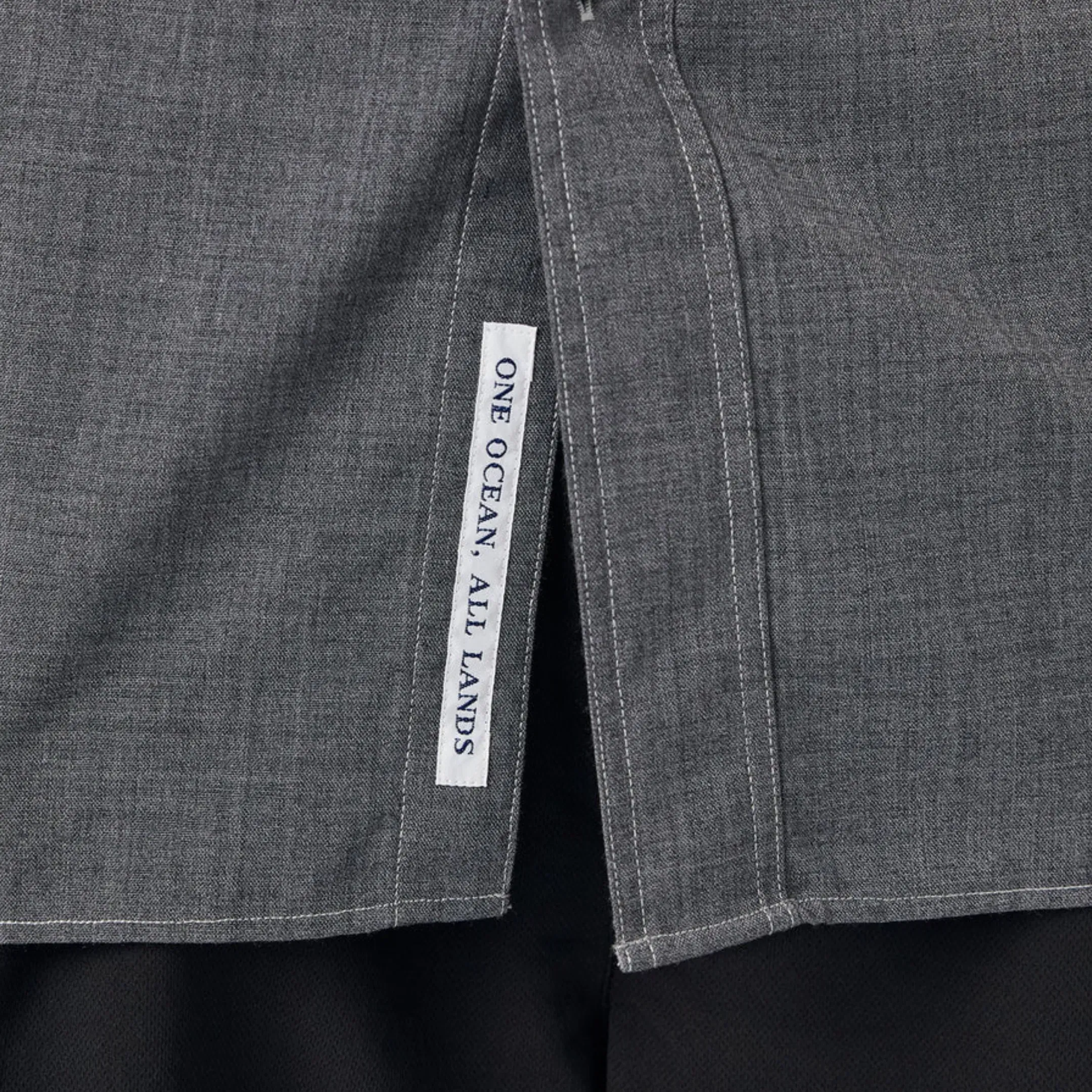 Nanamica Men's Polyester Wool Field Shirt Grey