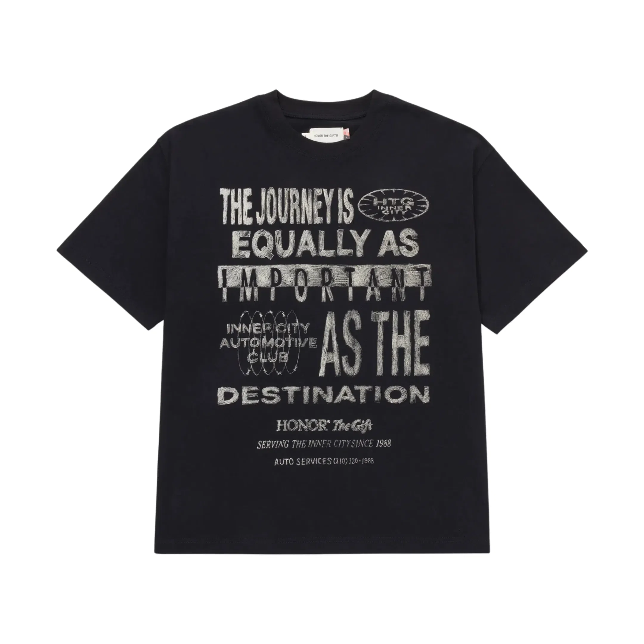 Honor The Gift Men's Travelled Journey Tee Black