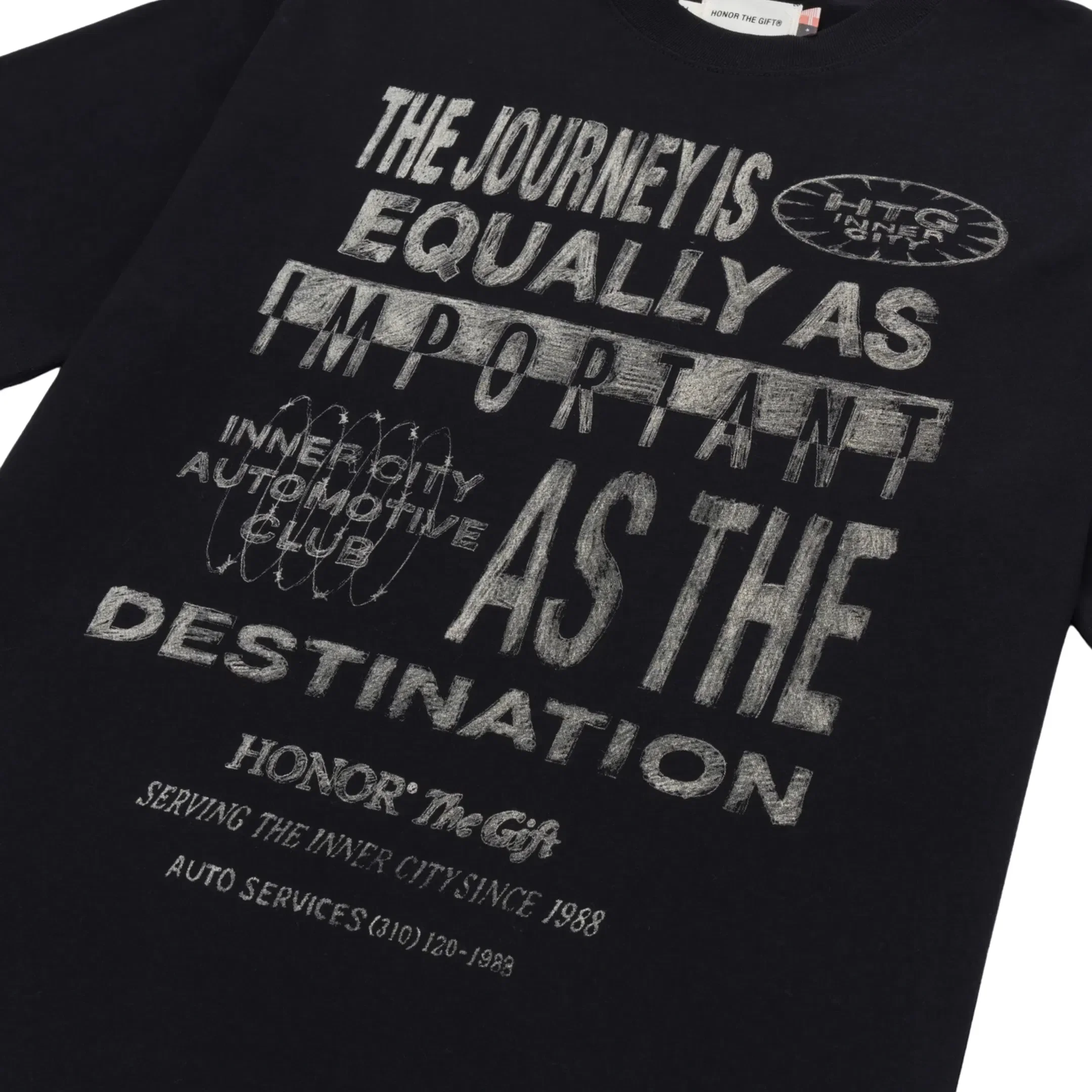 Honor The Gift Men's Travelled Journey Tee Black