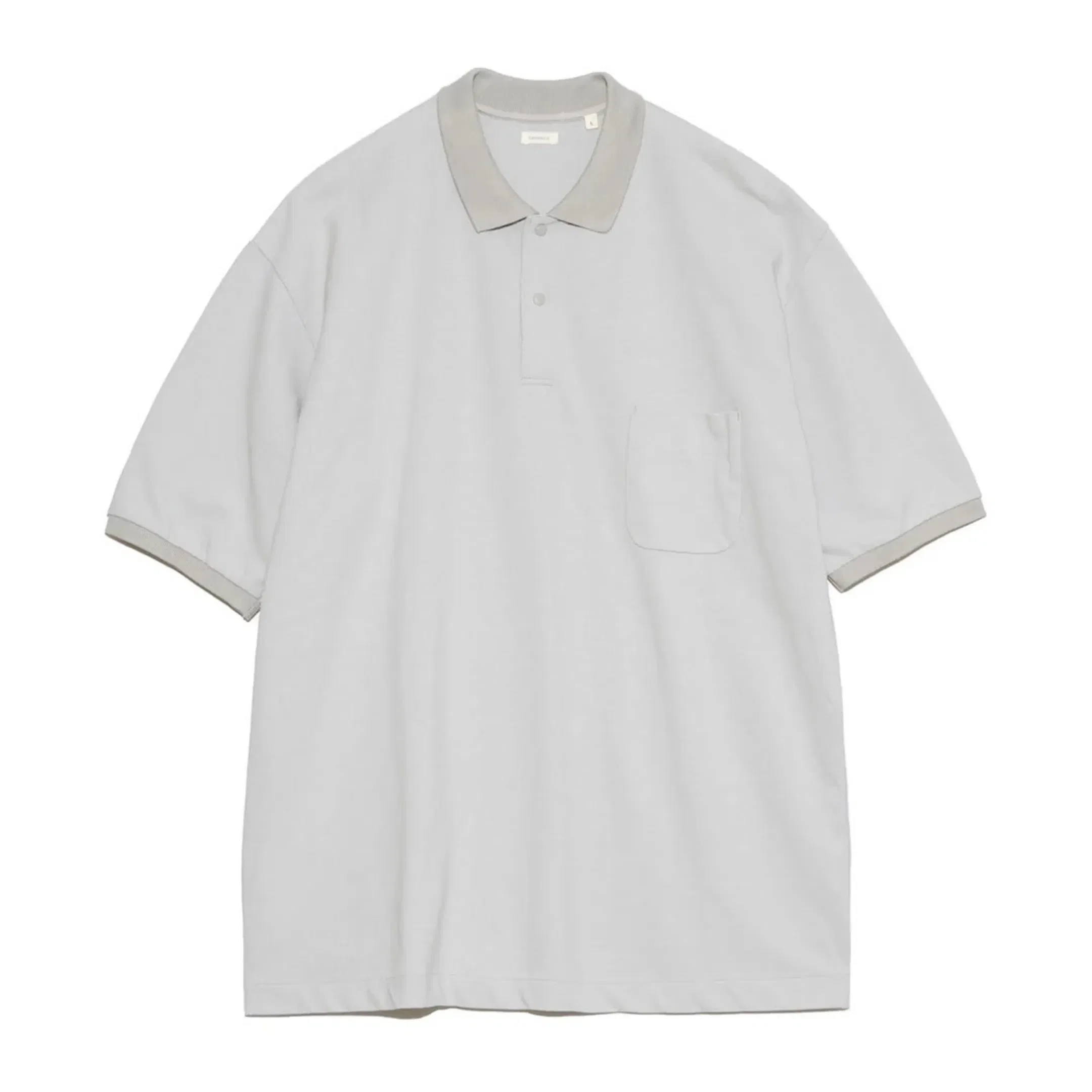 Nanamica Men's Short Sleeve Polo Shirt Light Beige