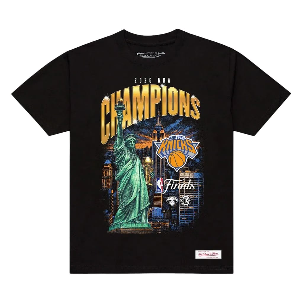 Mitchell and Ness New York Knicks 2026 NBA Finals Champions City T-Shirt Black