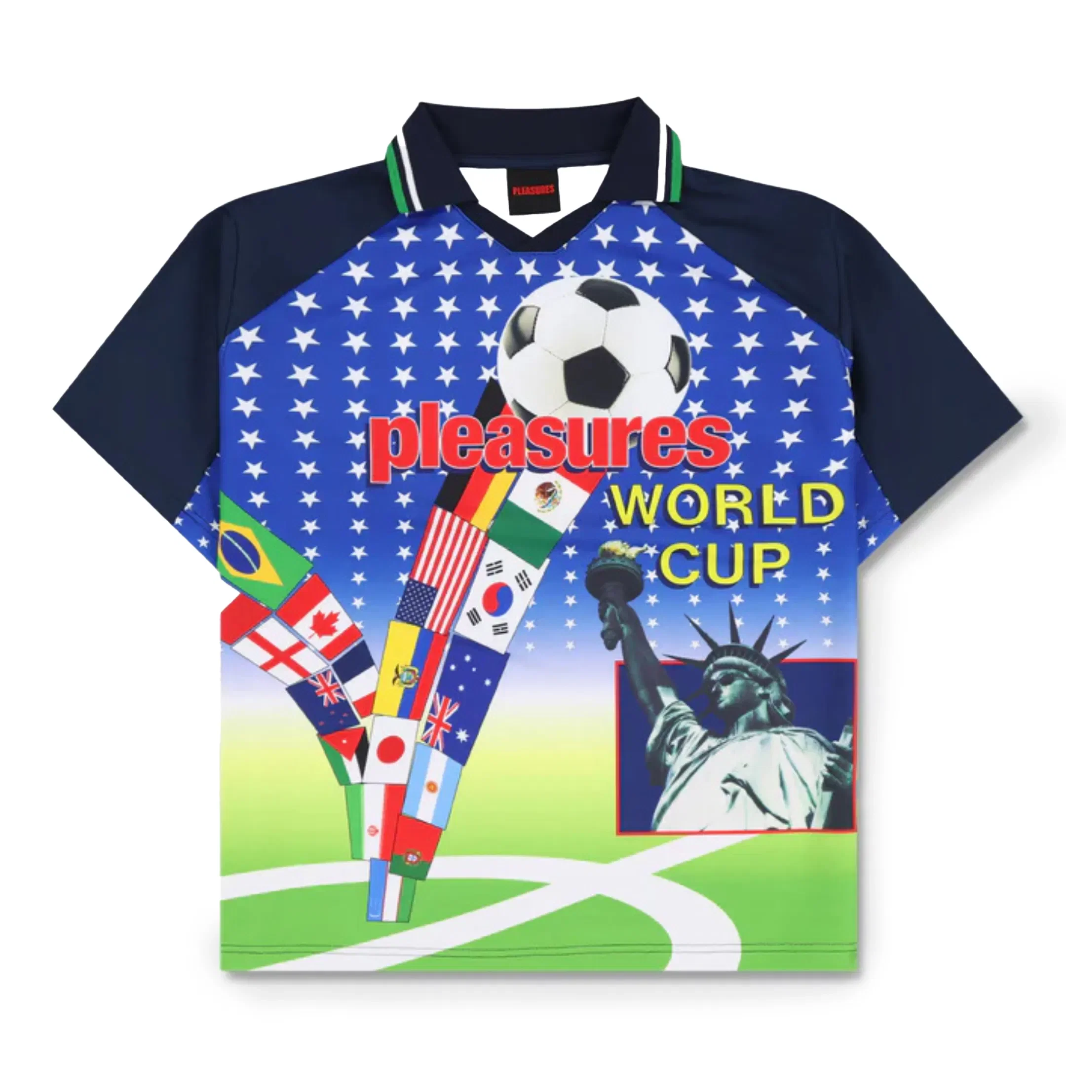 Pleasures Men's Flags Jersey Multicolor