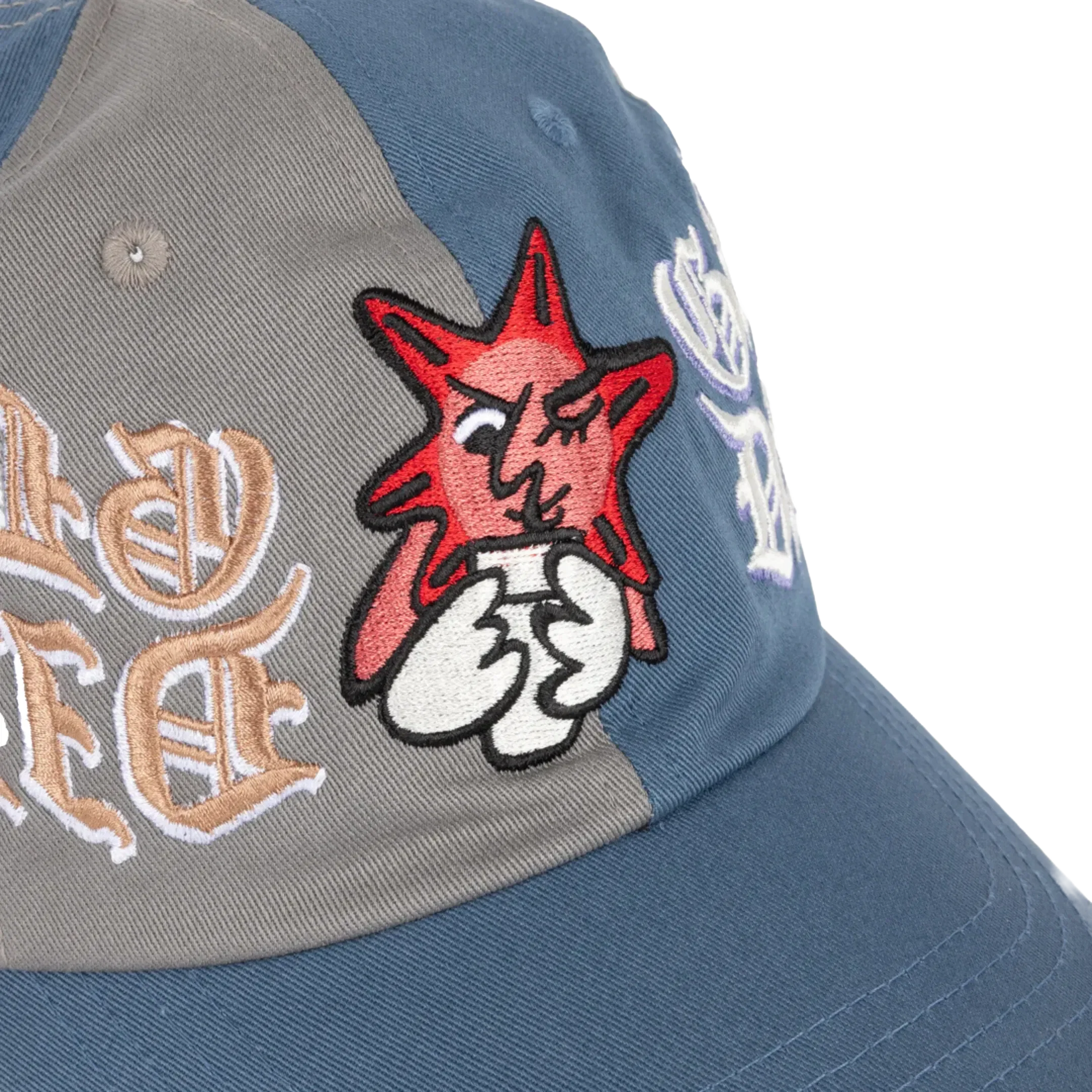Dime x Glo Gang Men's Low Pro Cap Grey/Storm Blue