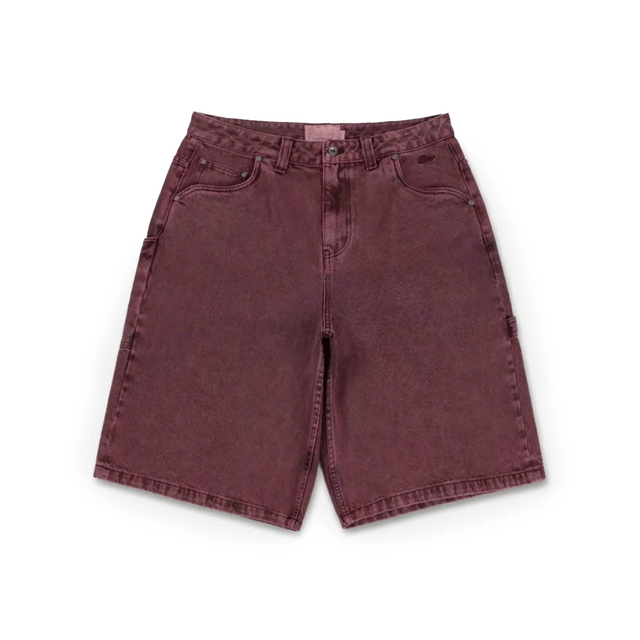 Dime Men's Classic Denim Shorts Wine Washed