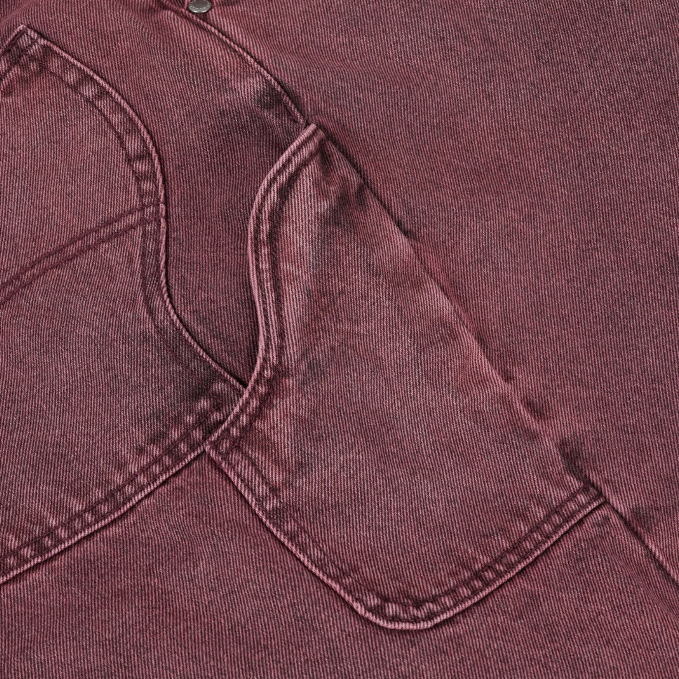 Dime Men's Classic Denim Shorts Wine Washed