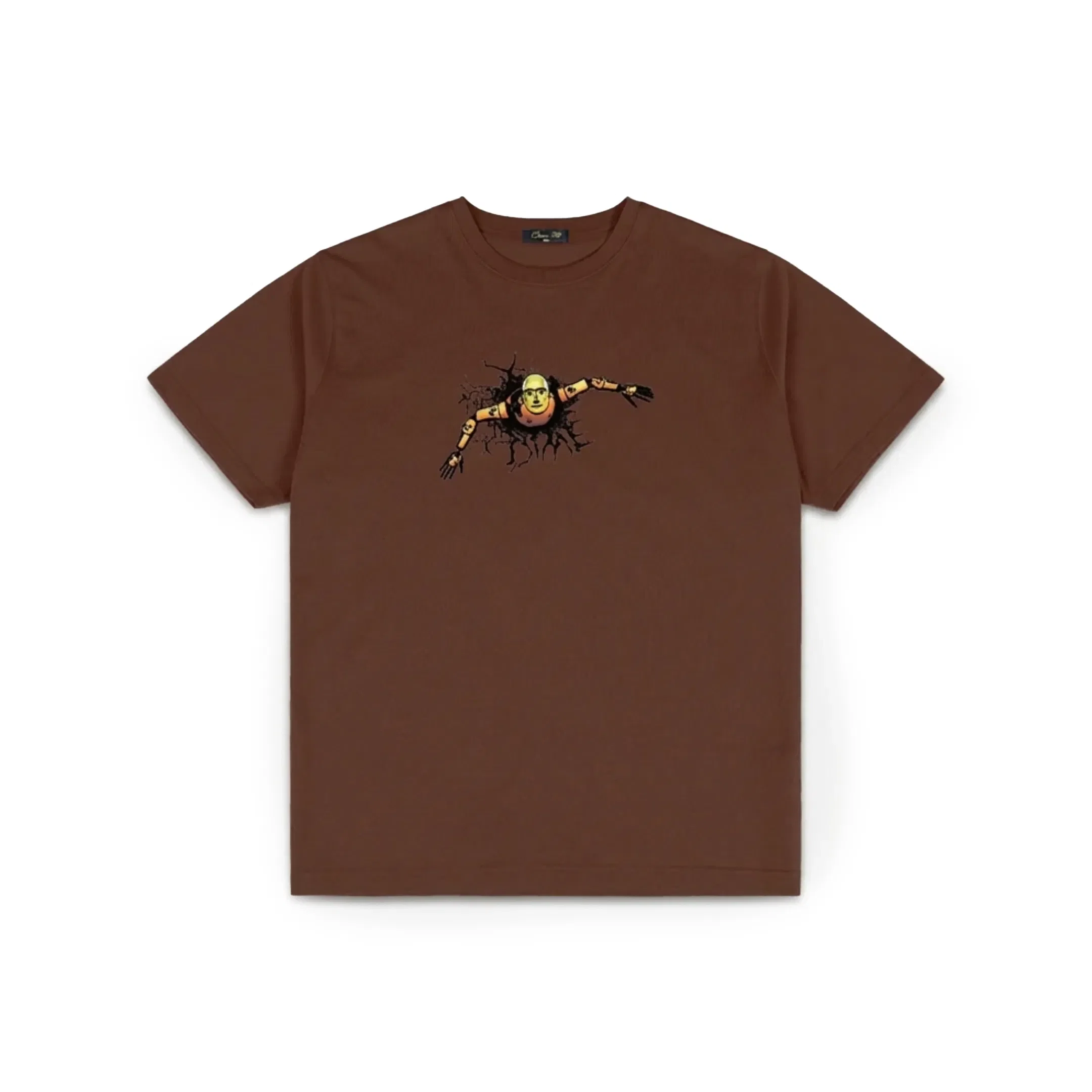 Dime Men's Crashed T-Shirt Dark Brown