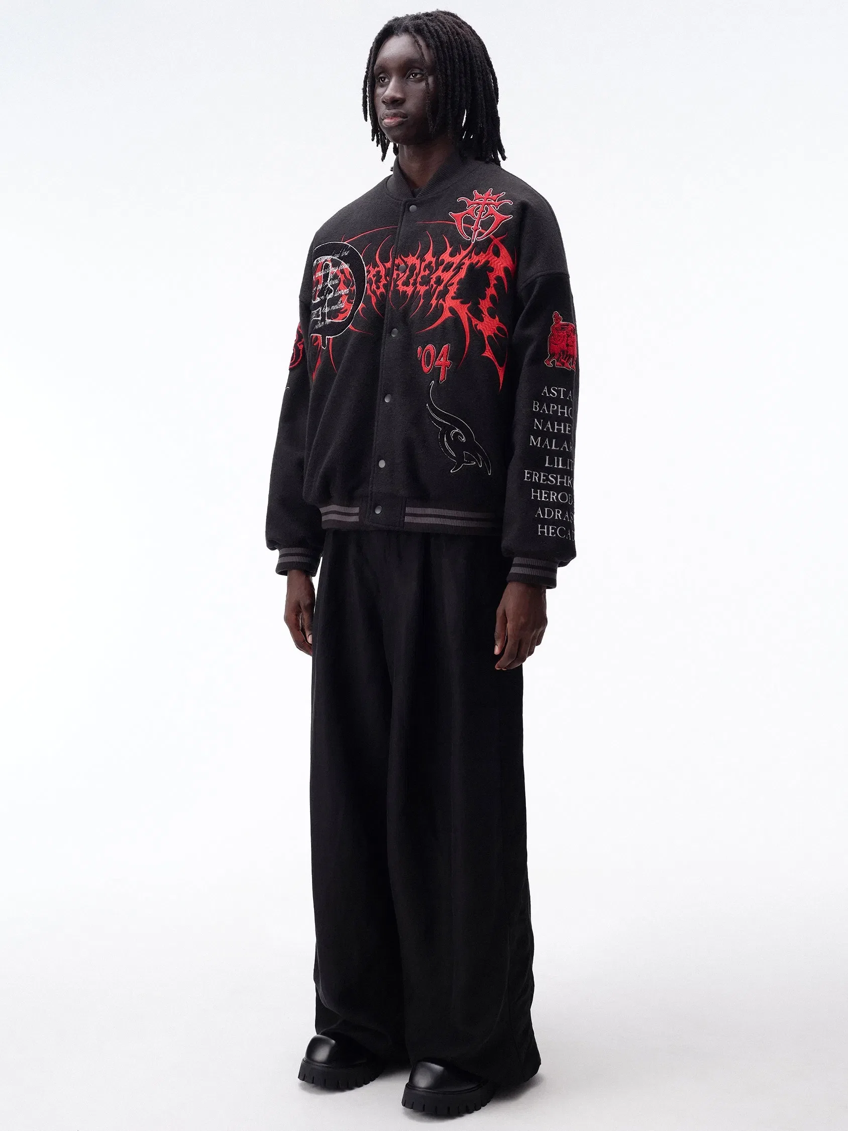 DROP DEAD - MORBID CURIOSITY Breakdown Varsity Jacket