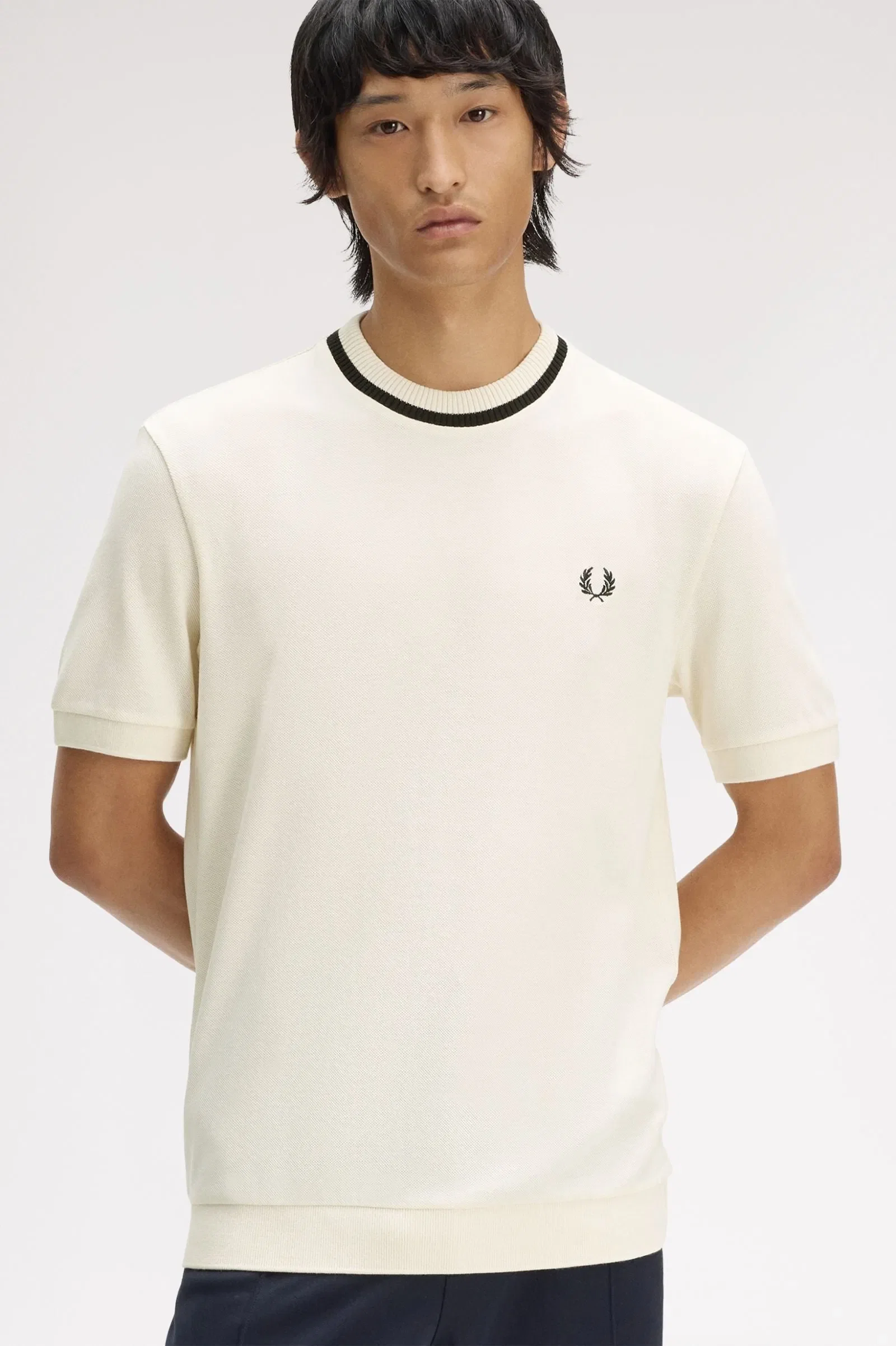 Fred Perry M7 Pique T-Shirt - Ecru