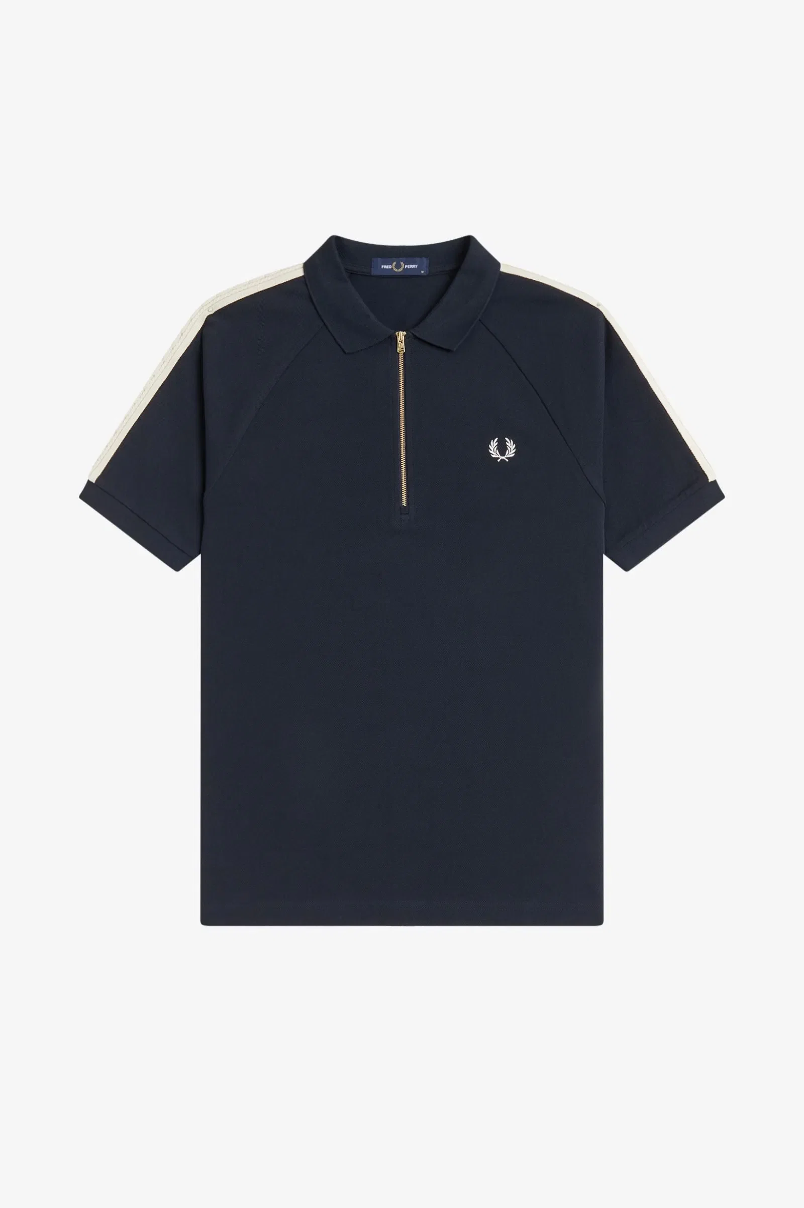 Fred Perry M2450 Cable Taped Polo Shirt - Navy