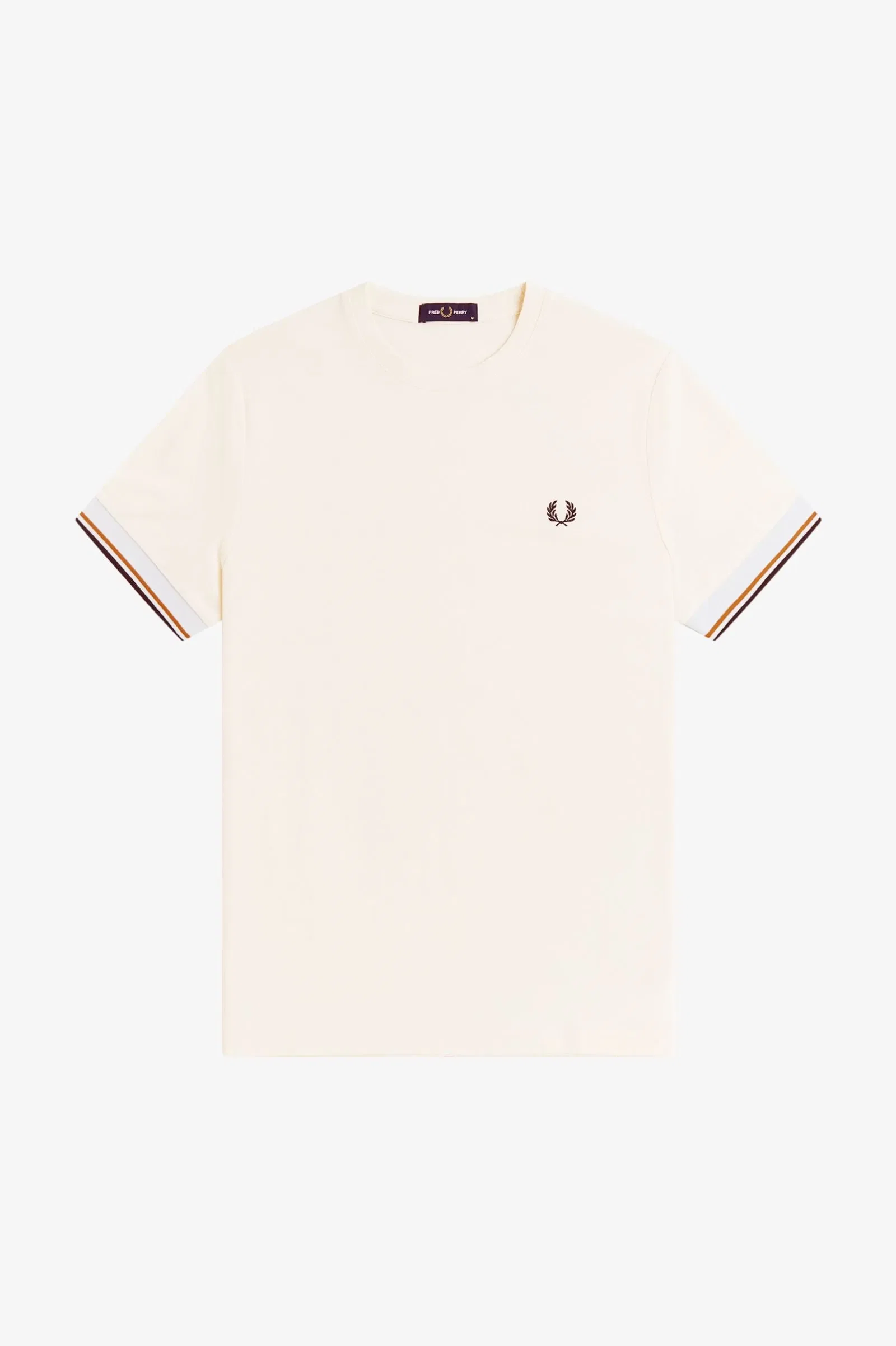 Fred Perry M2396 Twin Tipped Cuff T-Shirt - Ecru