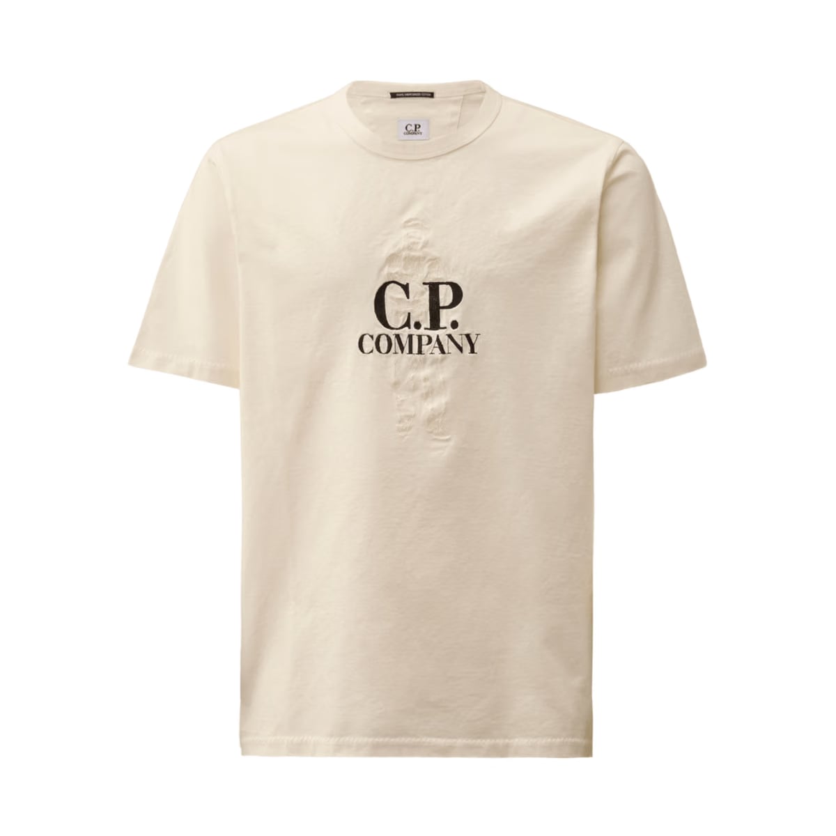 C.P. Company Men's 30/2 Mercerized Jersey Twisted British Sailor T-Shirt Gauze White