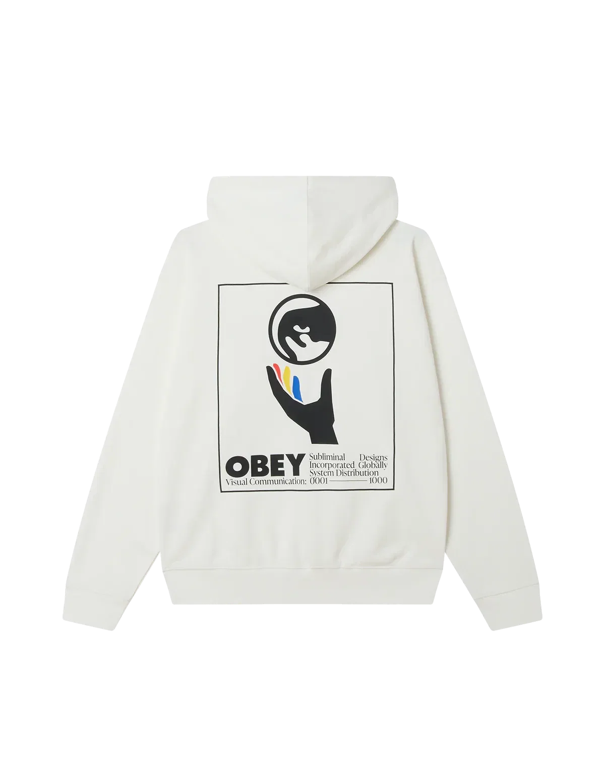 OBEY Global Systems Hooded Sweatshirt - Off White