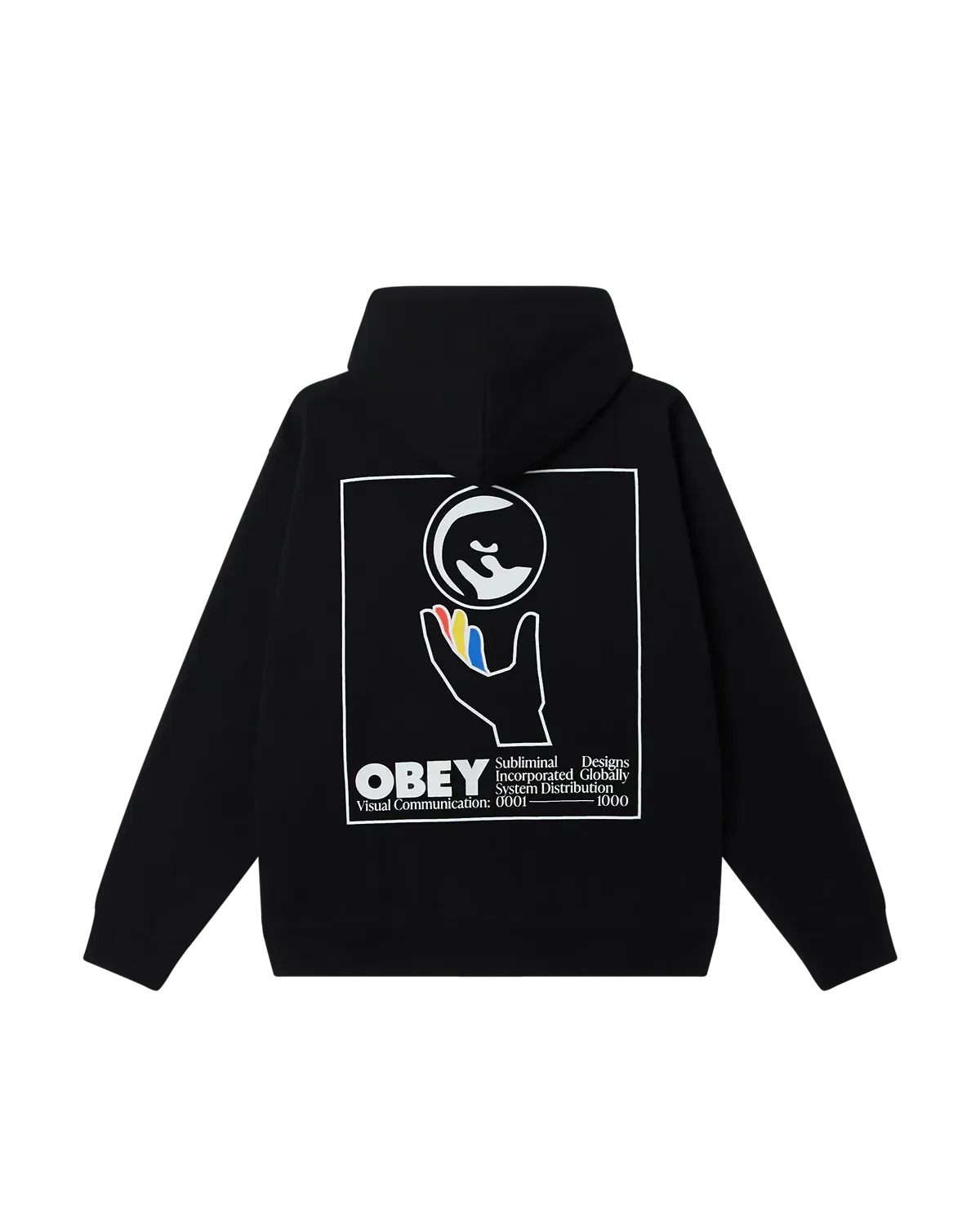 OBEY Global Systems Hooded Sweatshirt - Black
