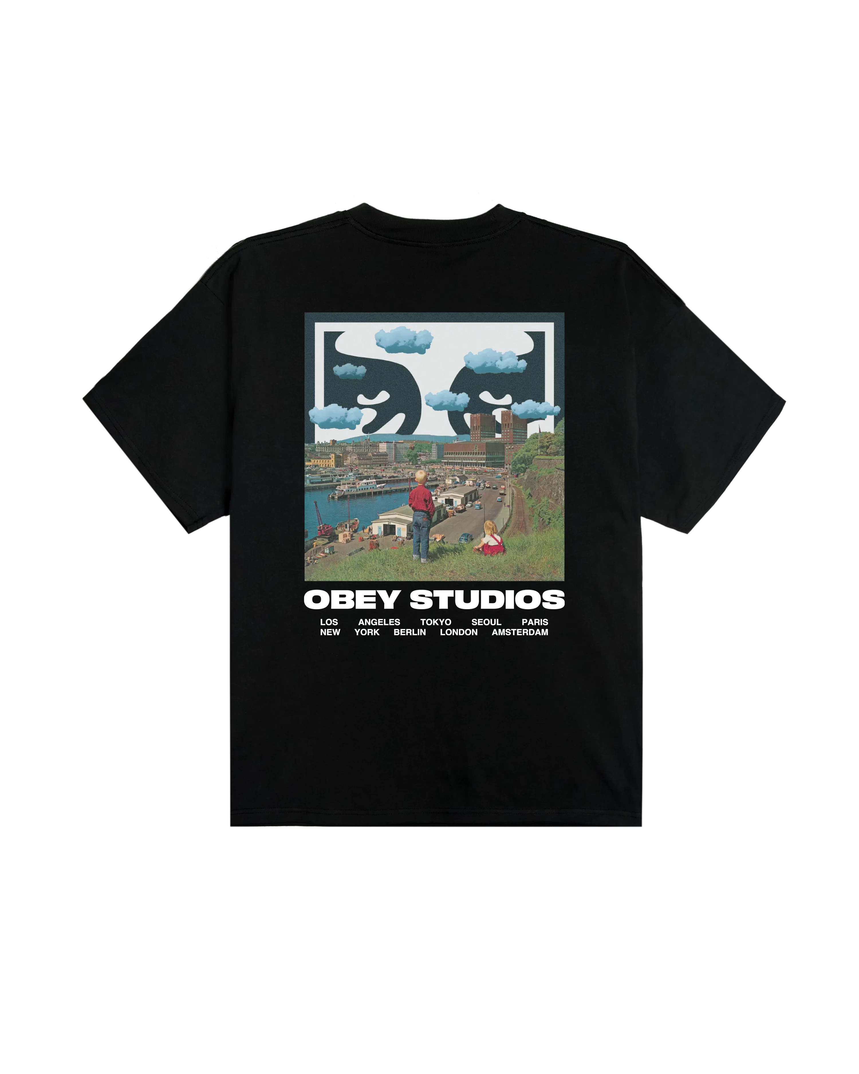 OBEY Sky Face Heavyweight T-Shirt - Black