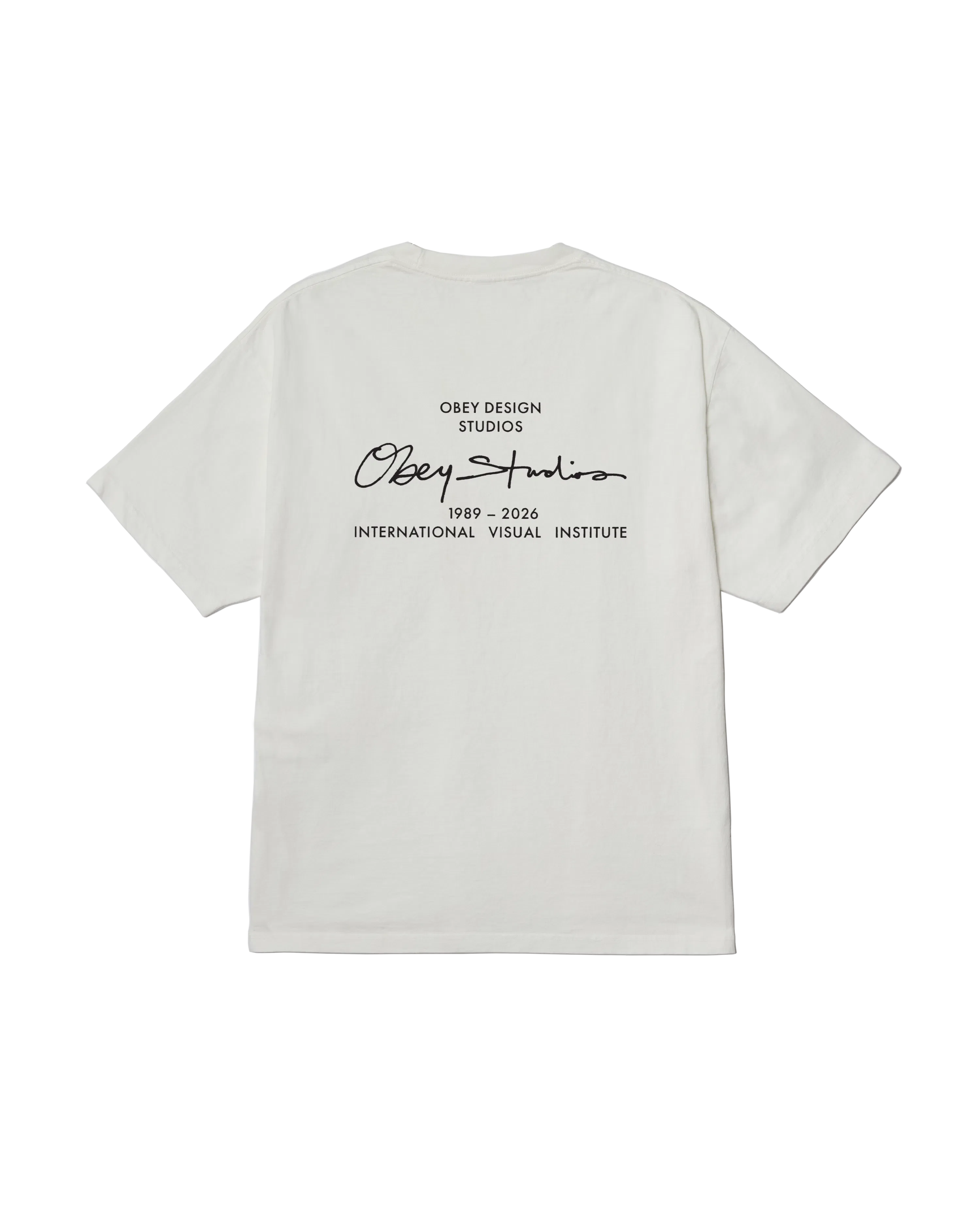 OBEY Institute Heavyweight T-Shirt - Pigment Vintage White