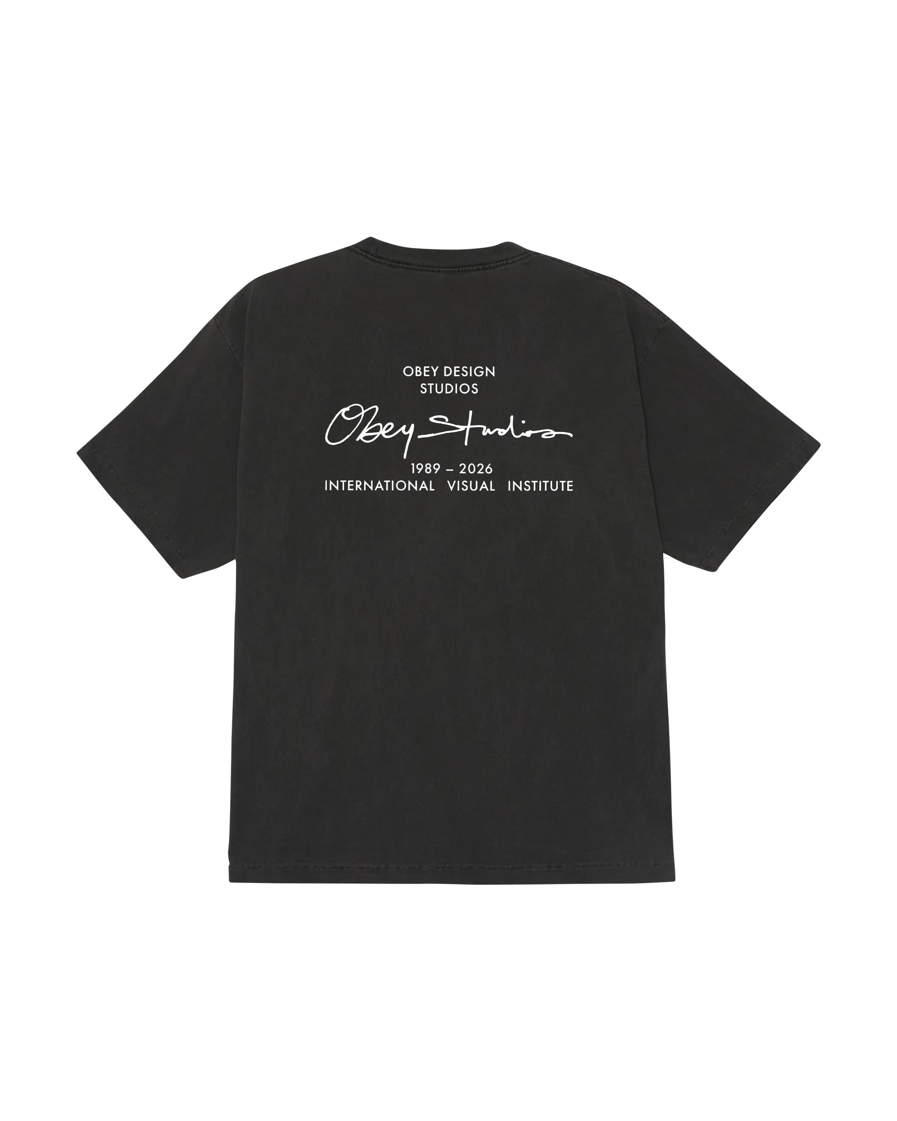 OBEY Institute Heavyweight T-Shirt - Pigment Dusty Black